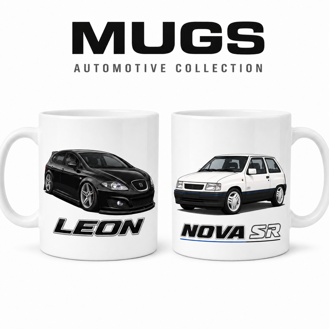 Automotive mugs from Luna Sounds