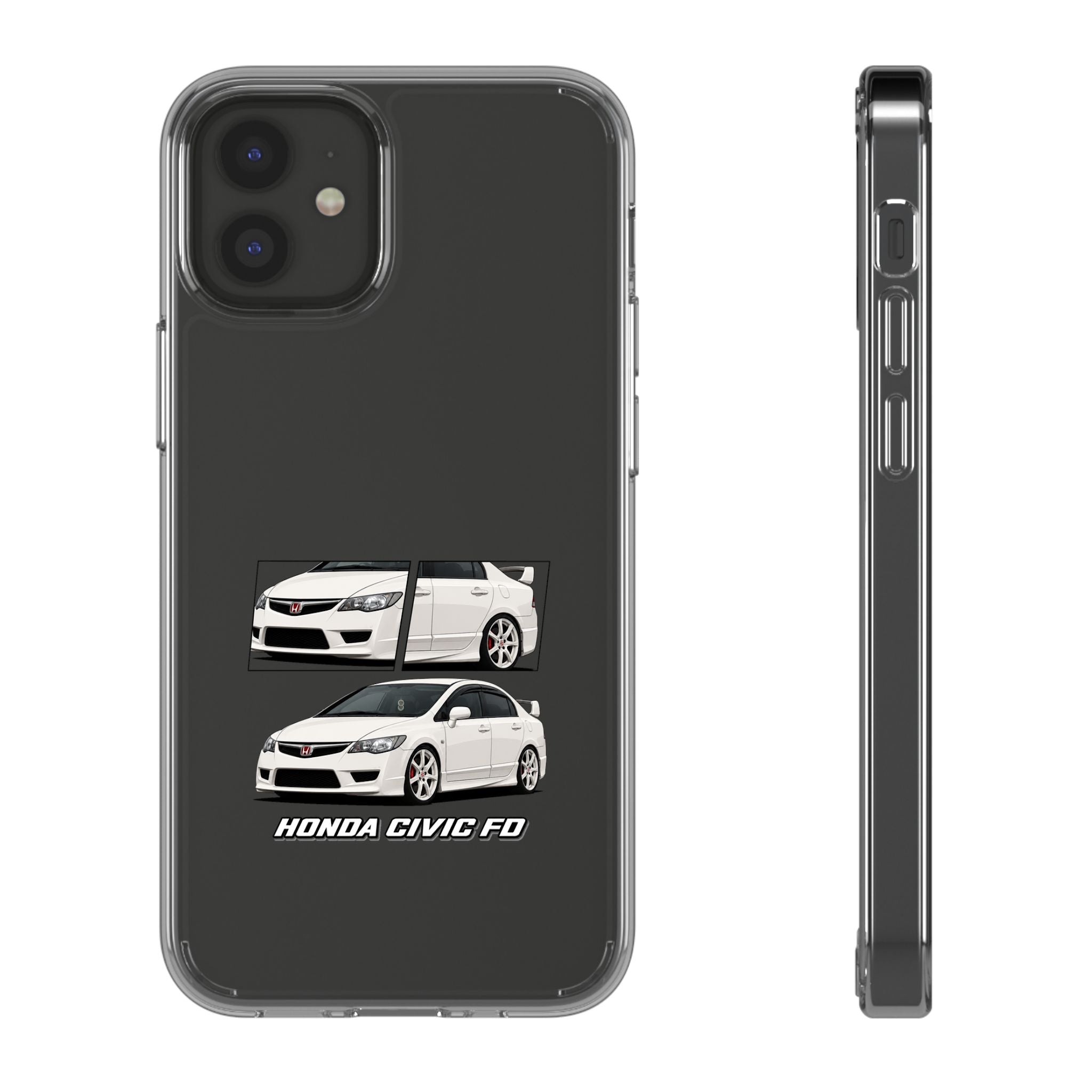 WHITE CIVIC FD PHONE CASES