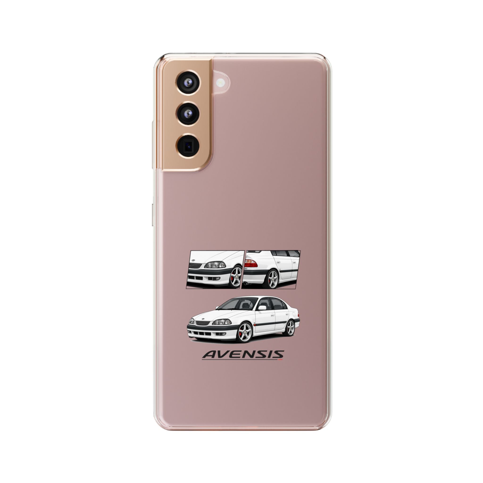 WHITE TOYOTA AVENSIS PHONE CASES