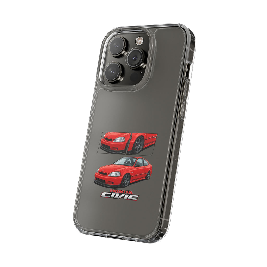 RED CIVIC EK COUPE PHONE CASES