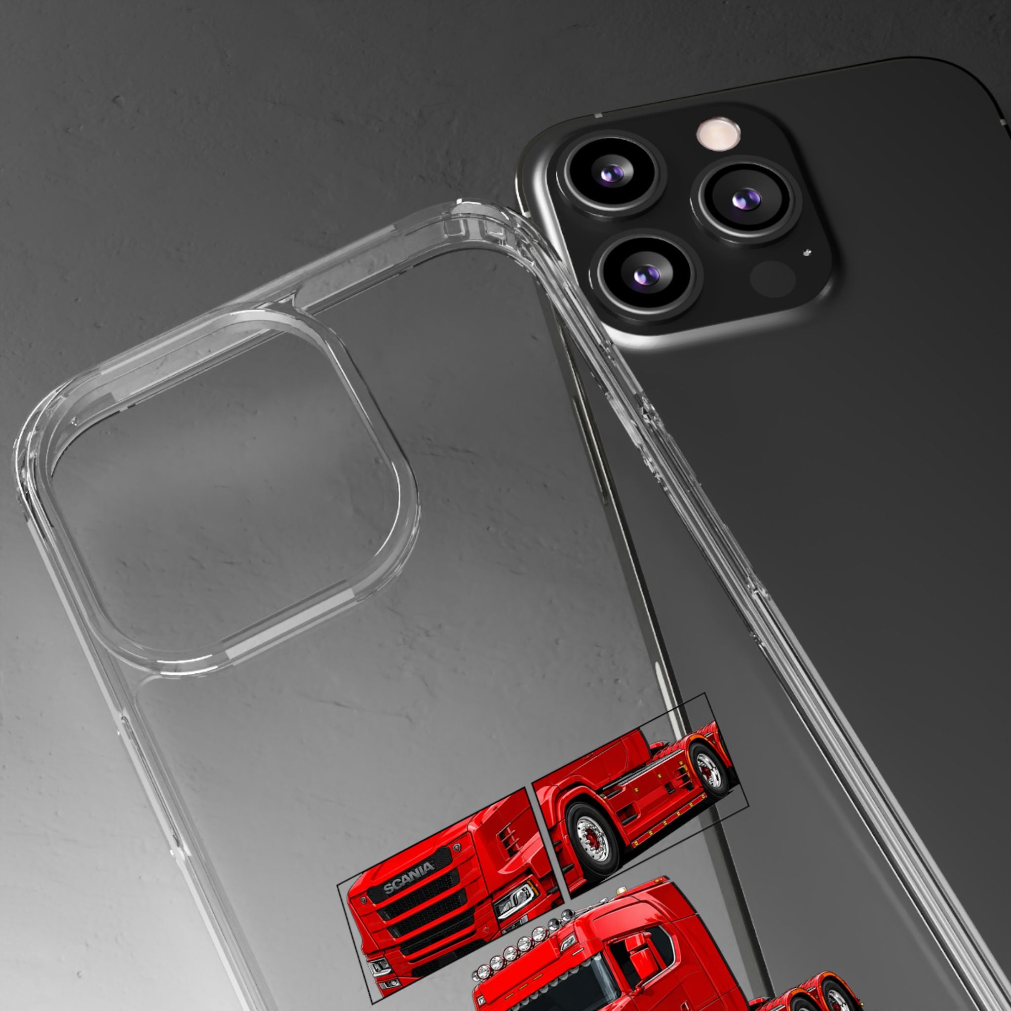 RED SCANIA T-CAB PHONE CASES