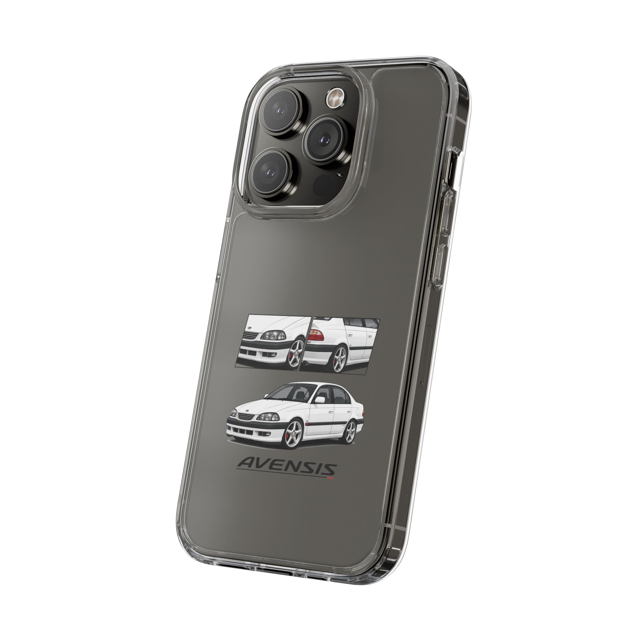 WHITE TOYOTA AVENSIS PHONE CASES