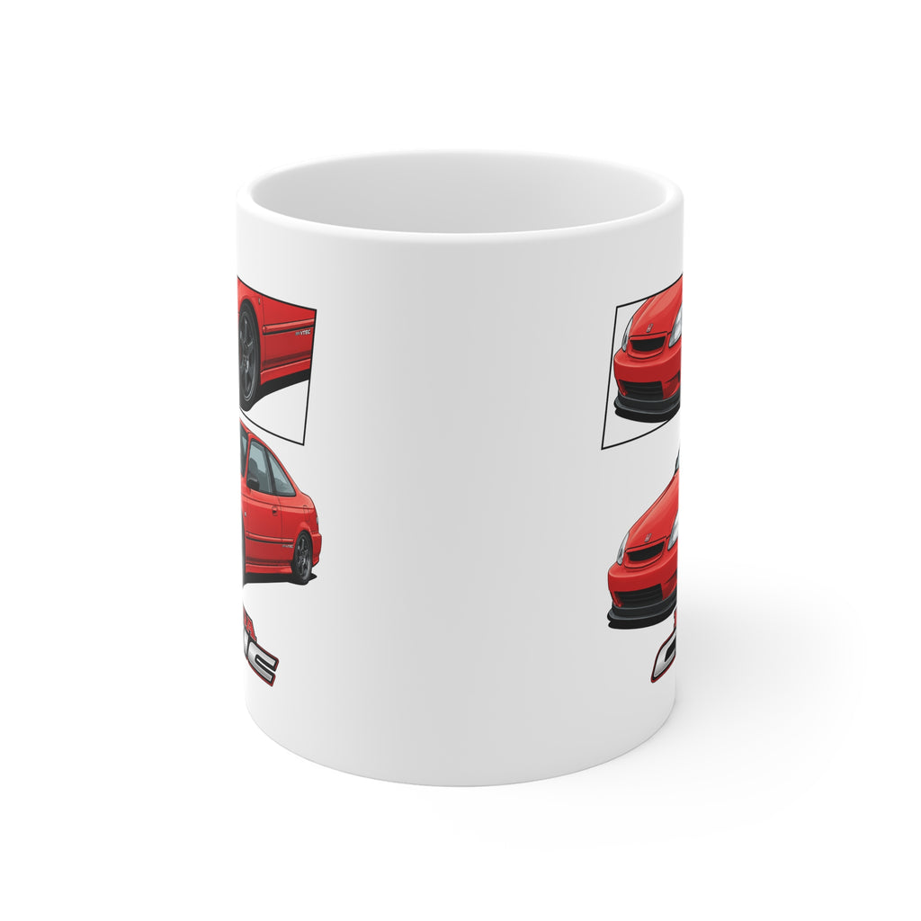 RED HONDA CIVIC EK COUPE MUG