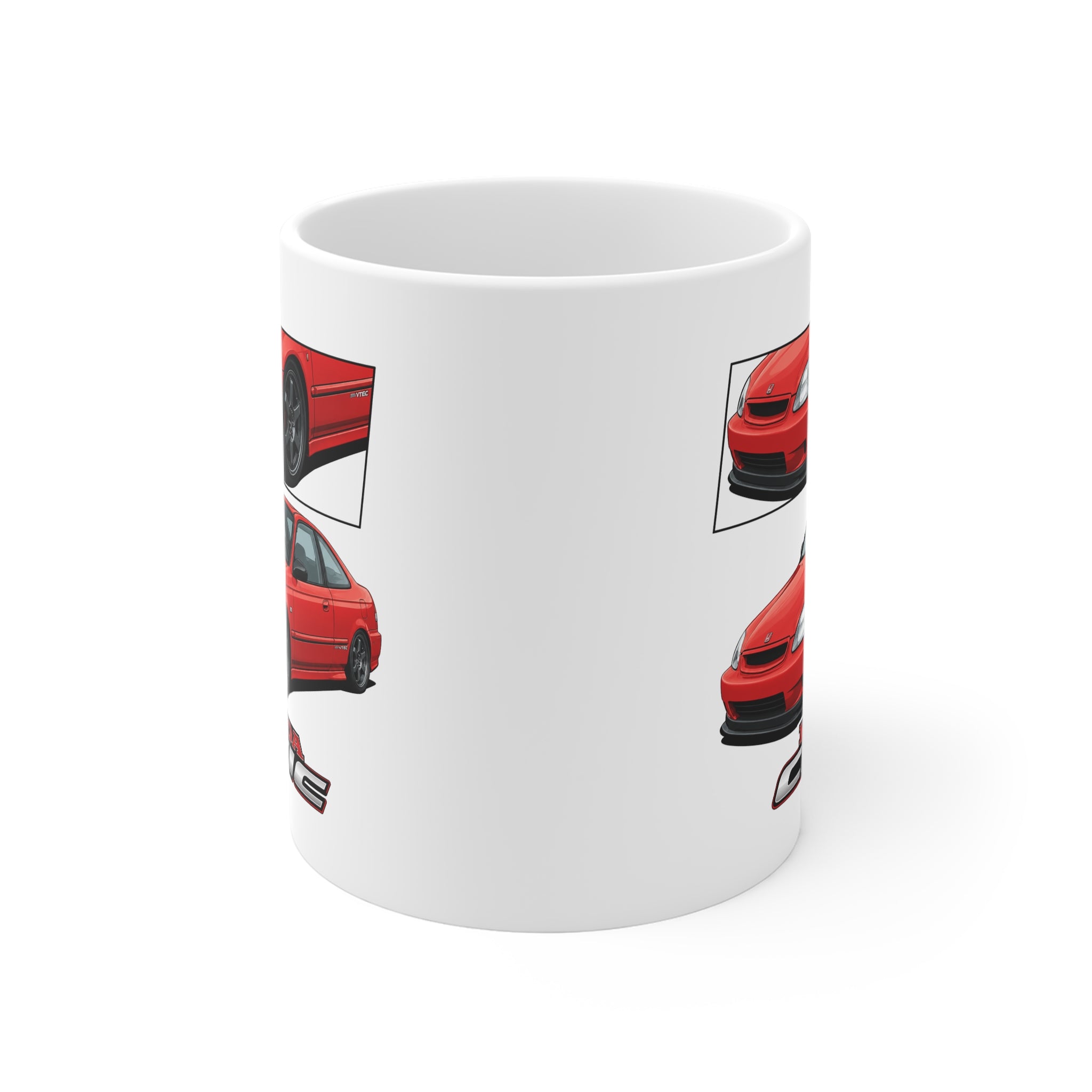 RED HONDA CIVIC EK COUPE MUG