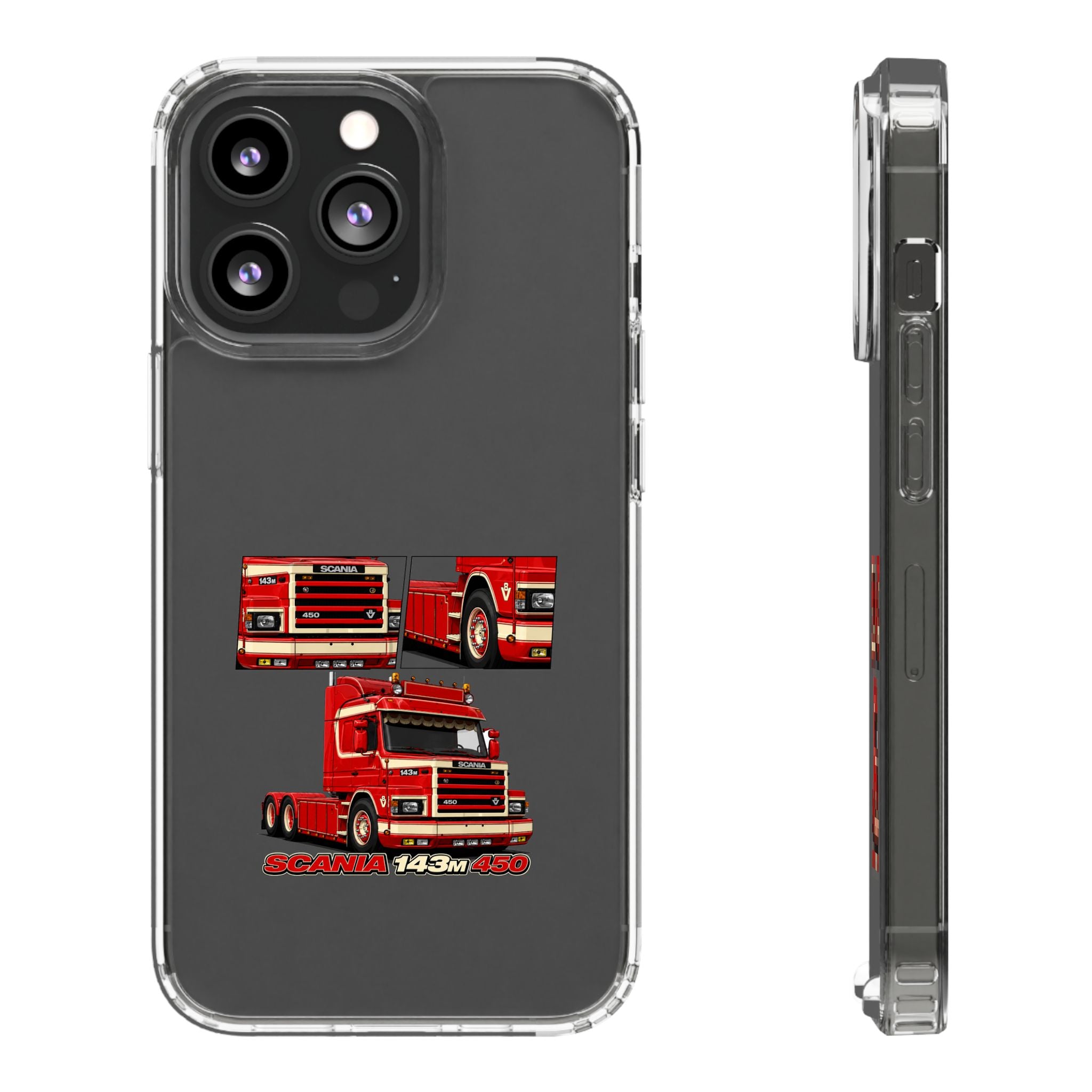RED SCANIA 450 143M PHONE CASES