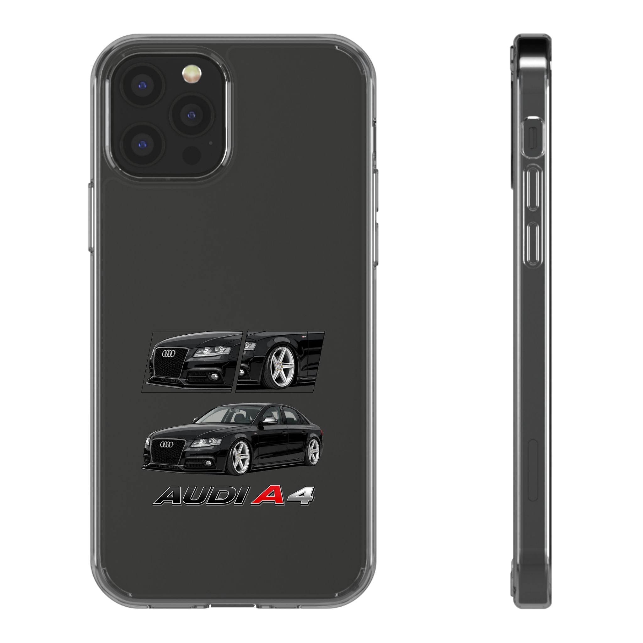 BLACK B8 AUDI A4 PHONE CASES