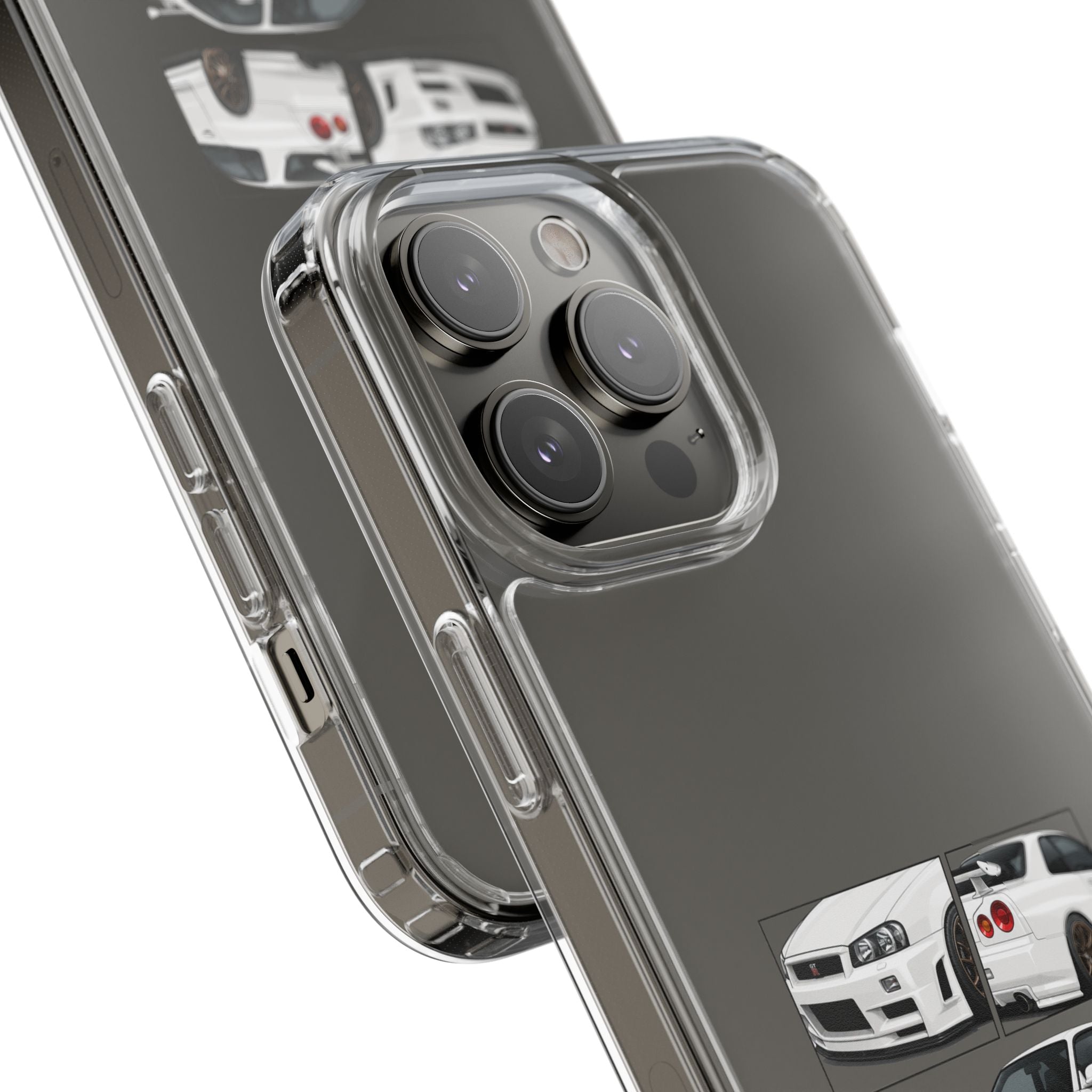 WHITE R34 GTR PHONE CASES