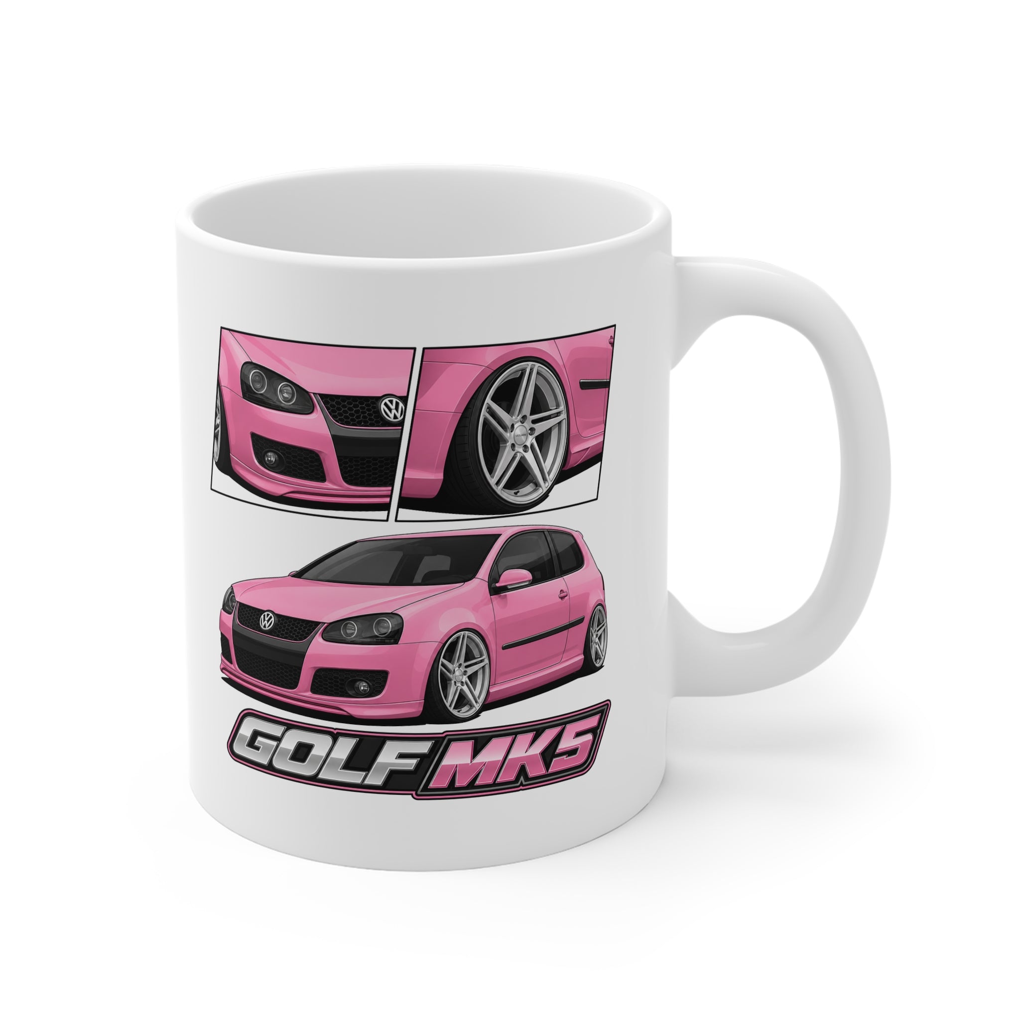 PINK VW MK5 GOLF MUG