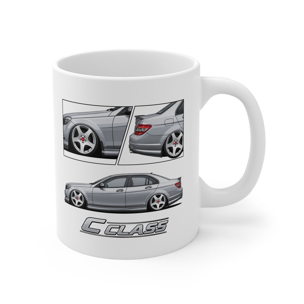 SILVER MERC C-CLASS MUG