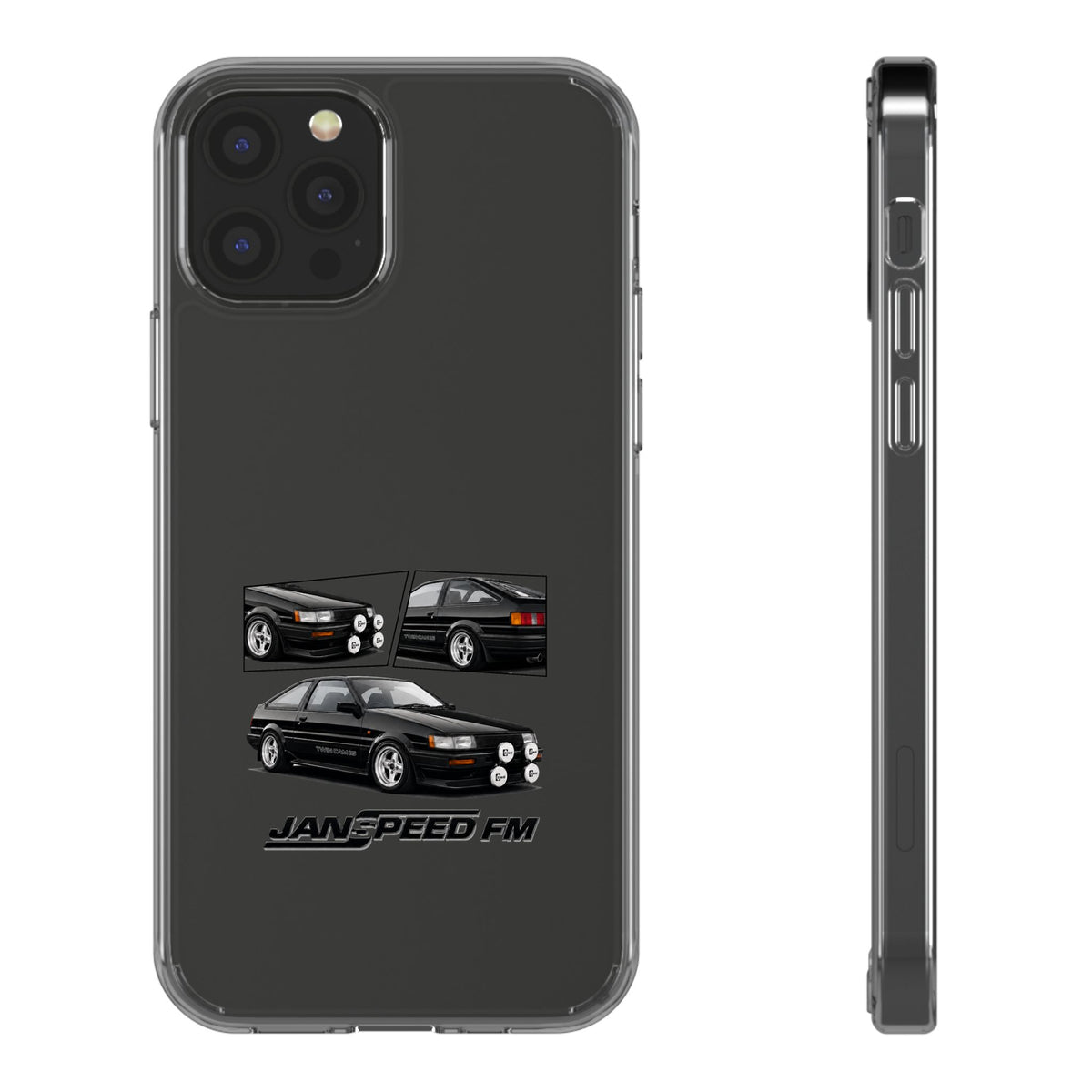 BLACK AE86 TWINCAM PHONE CASES