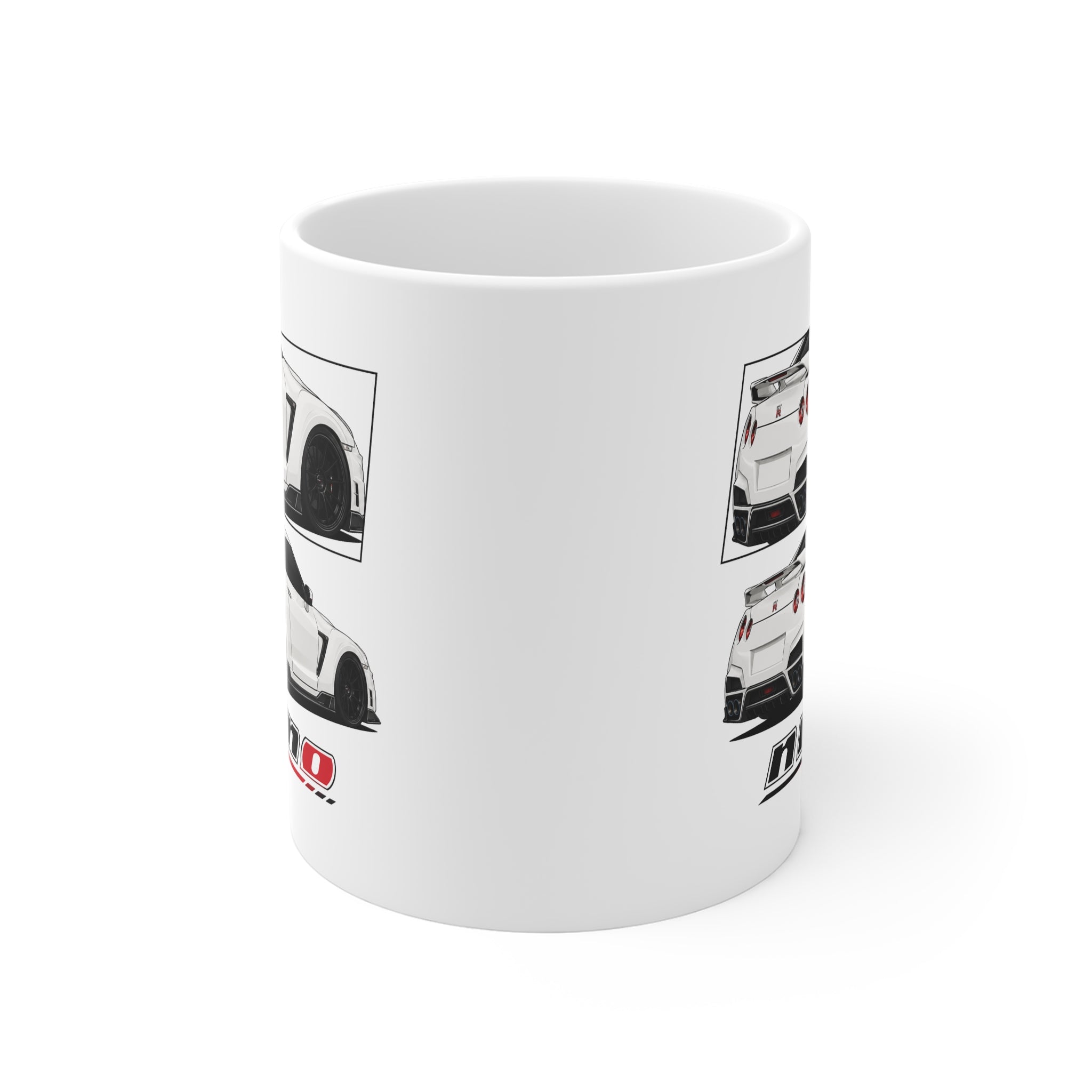 WHITE NISSAN GTR MUG