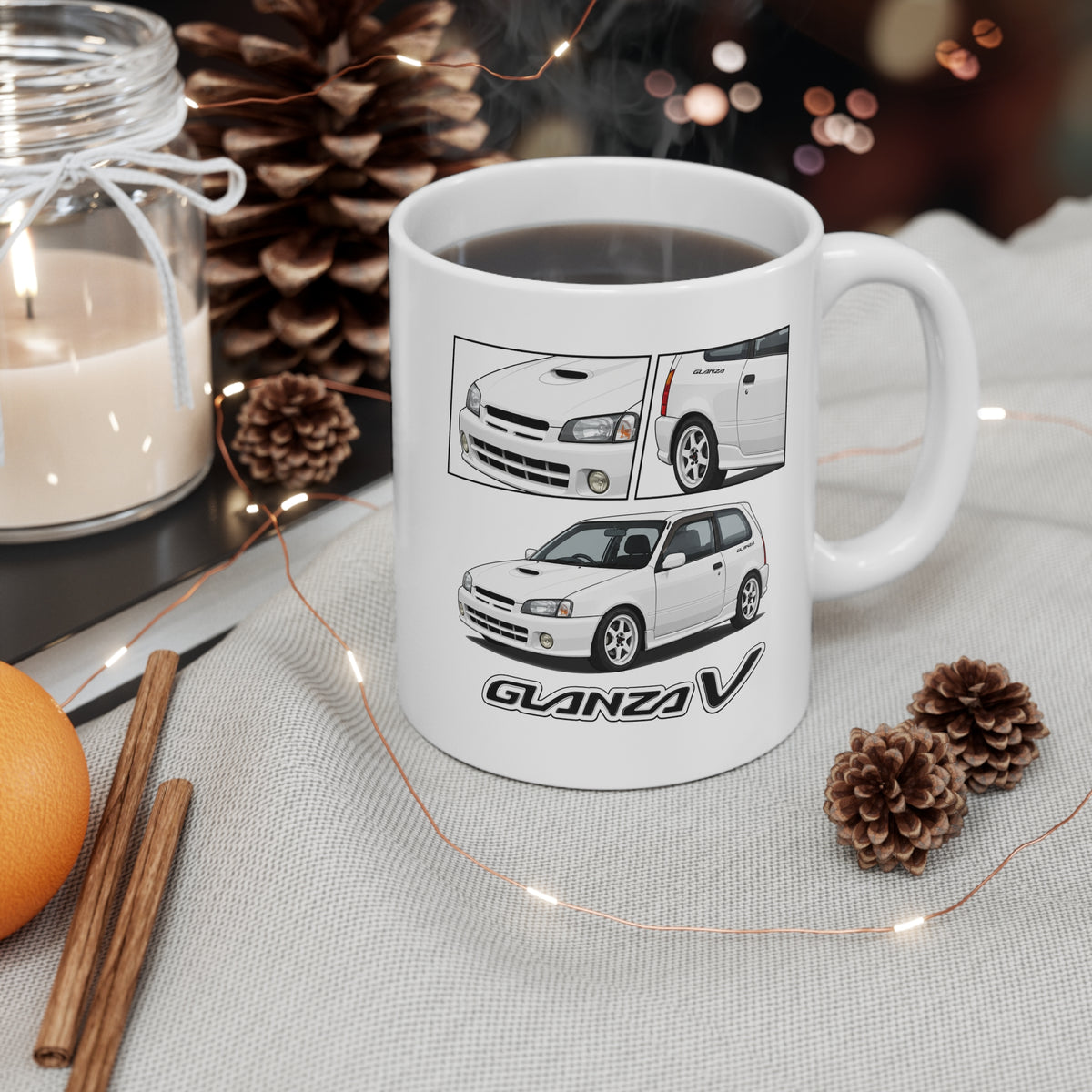 WHITE TOYOTA GLANZA MUG