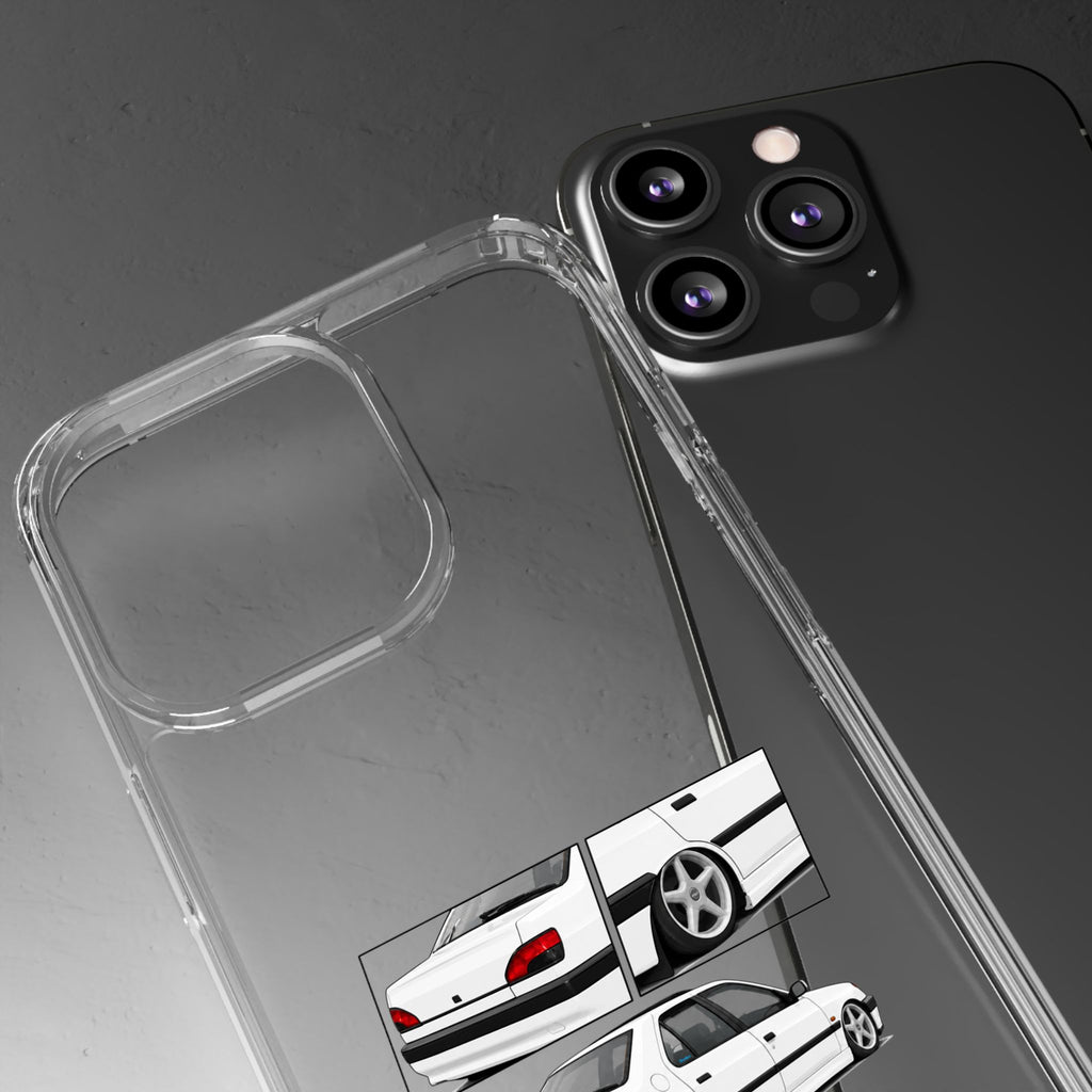 WHITE 306 SEDAN PHONE CASES