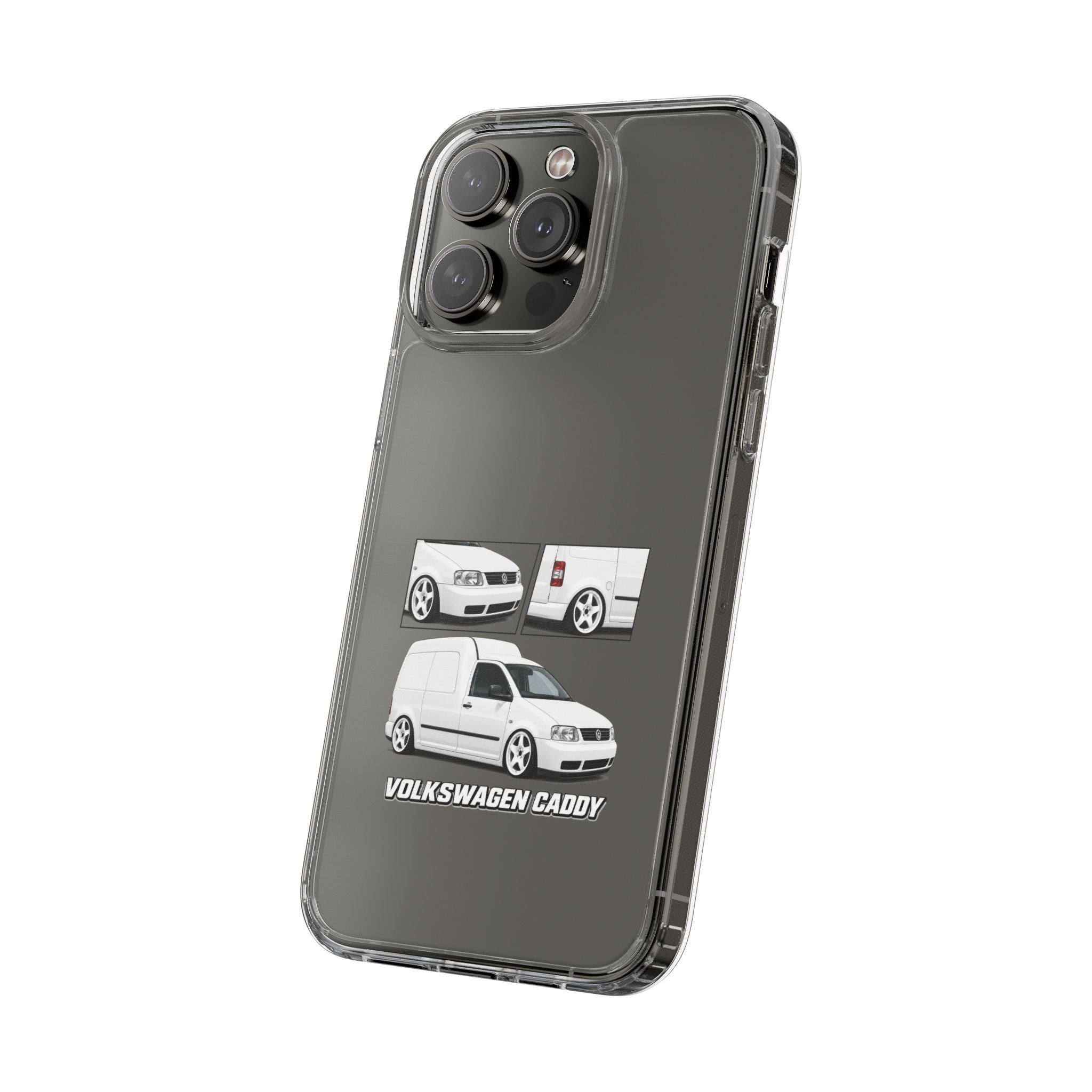WHITE VW CADDY PHONE CASES