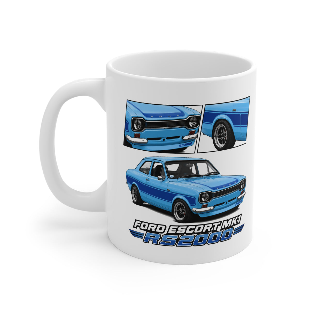 BLUE FORD ESCORT MK1 RS2000 MUG