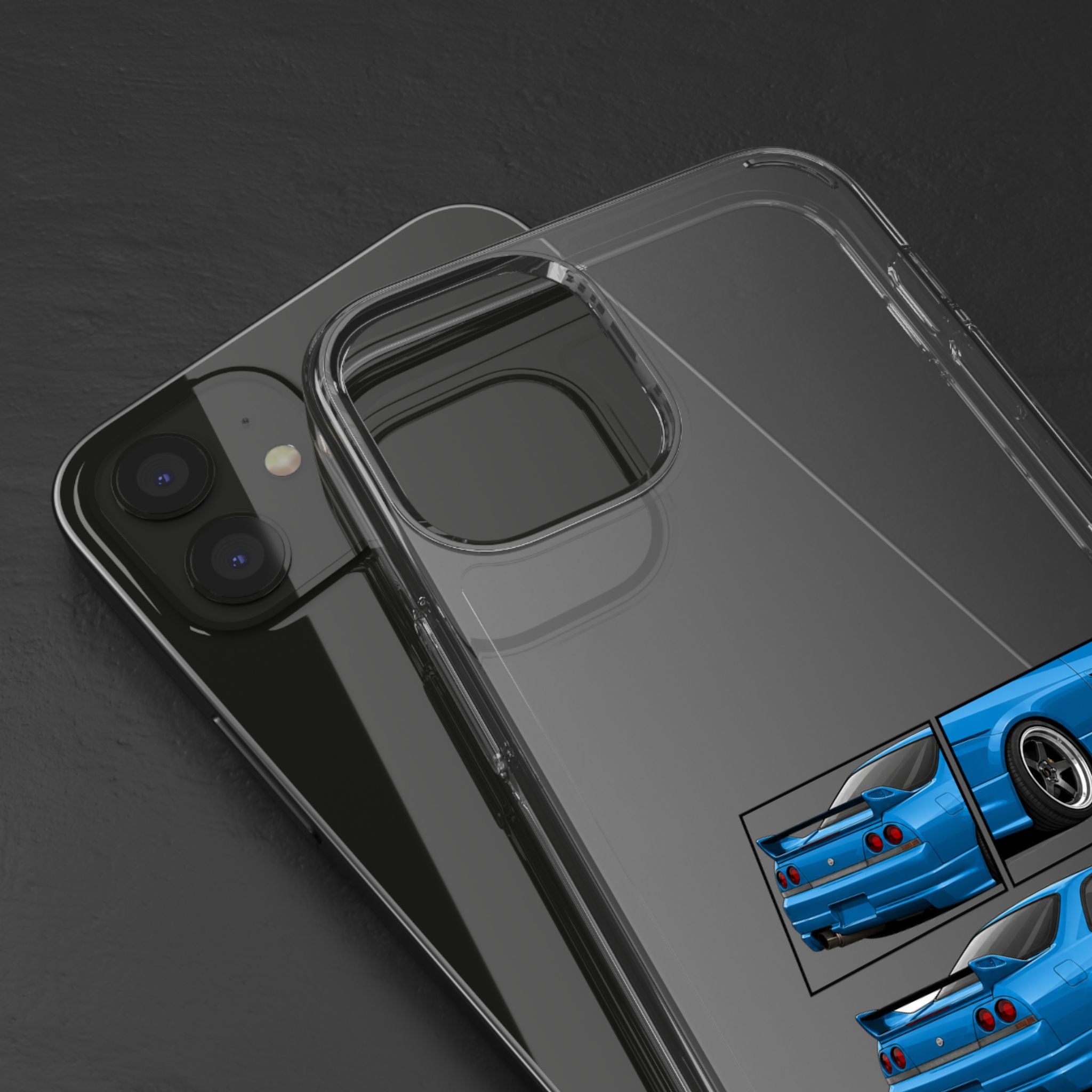 BLUE SKYLINE R33 PHONE CASE