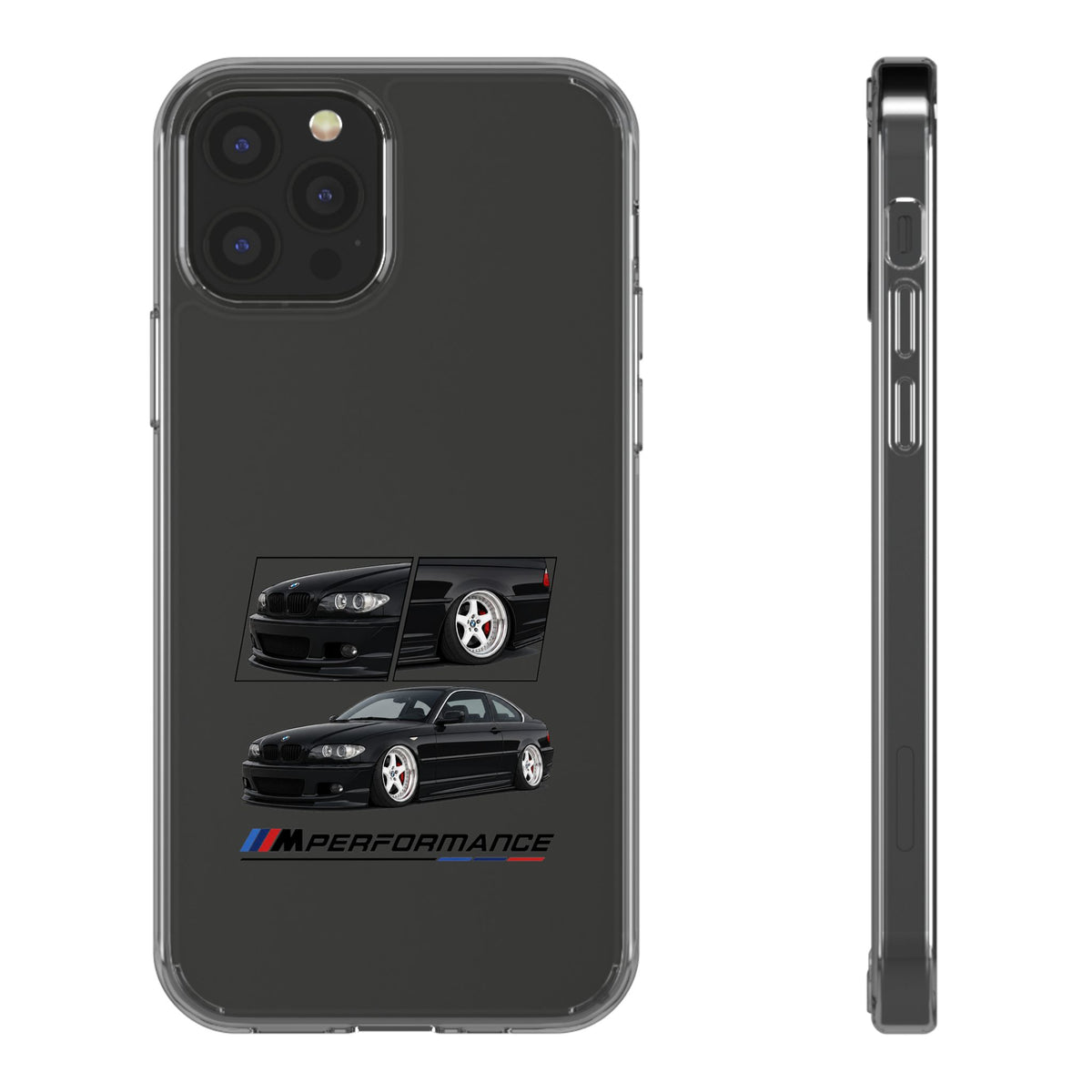 BLACK BMW E46 PHONE CASES