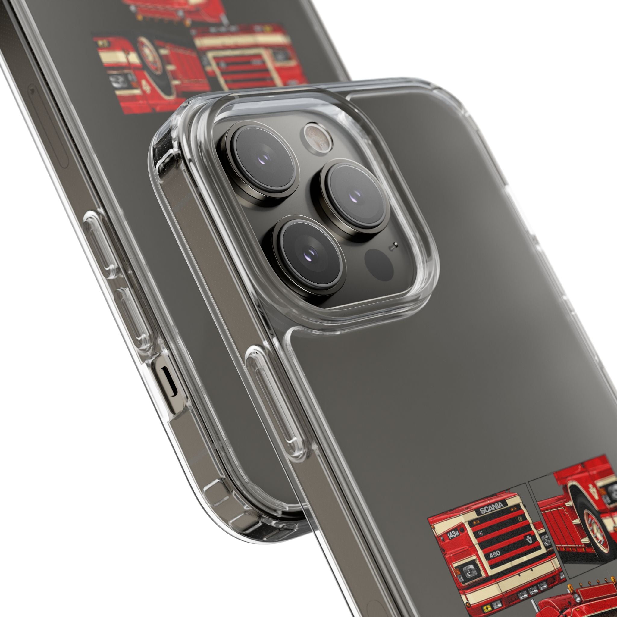 RED SCANIA 450 143M PHONE CASES