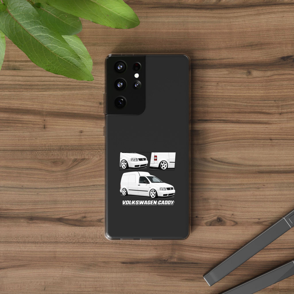 WHITE VW CADDY PHONE CASES