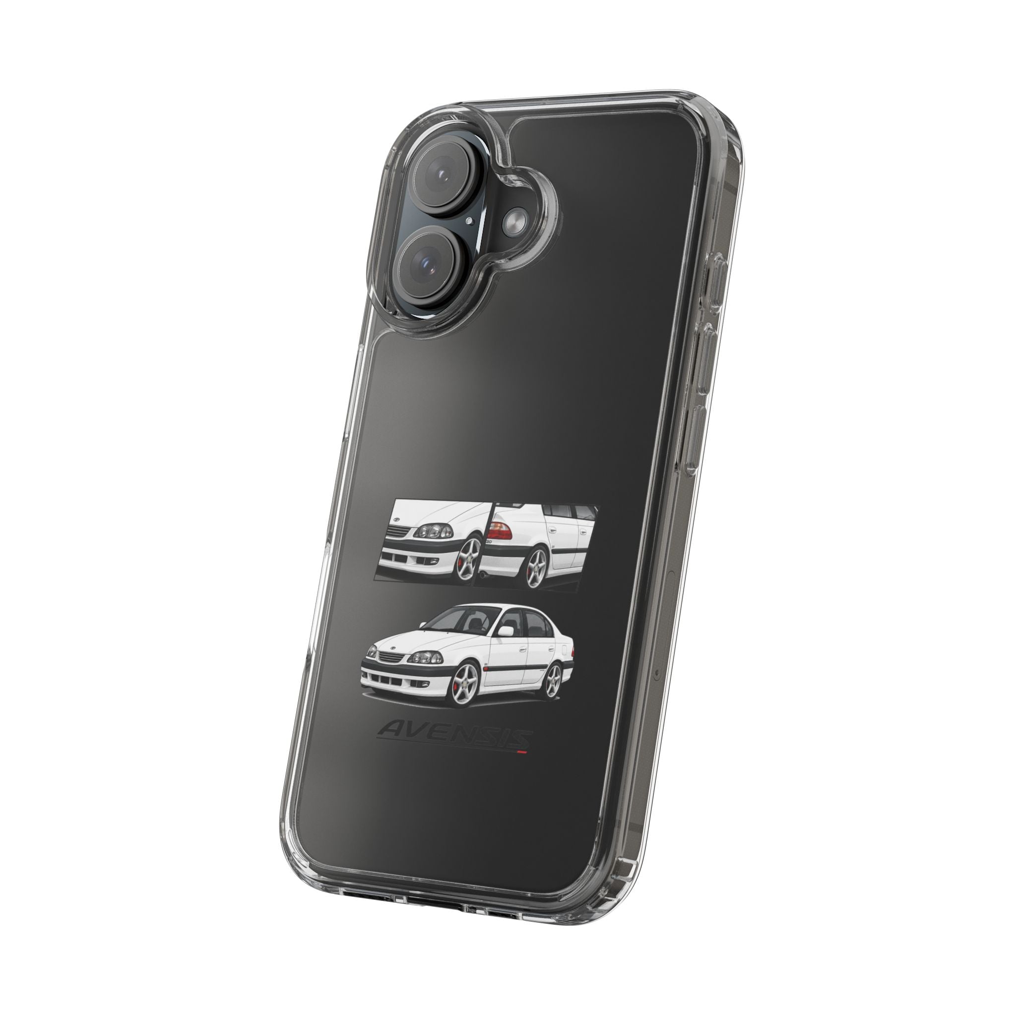 WHITE TOYOTA AVENSIS PHONE CASES