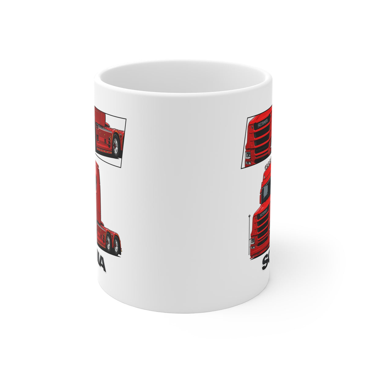 RED SCANIA T-CAB MUG