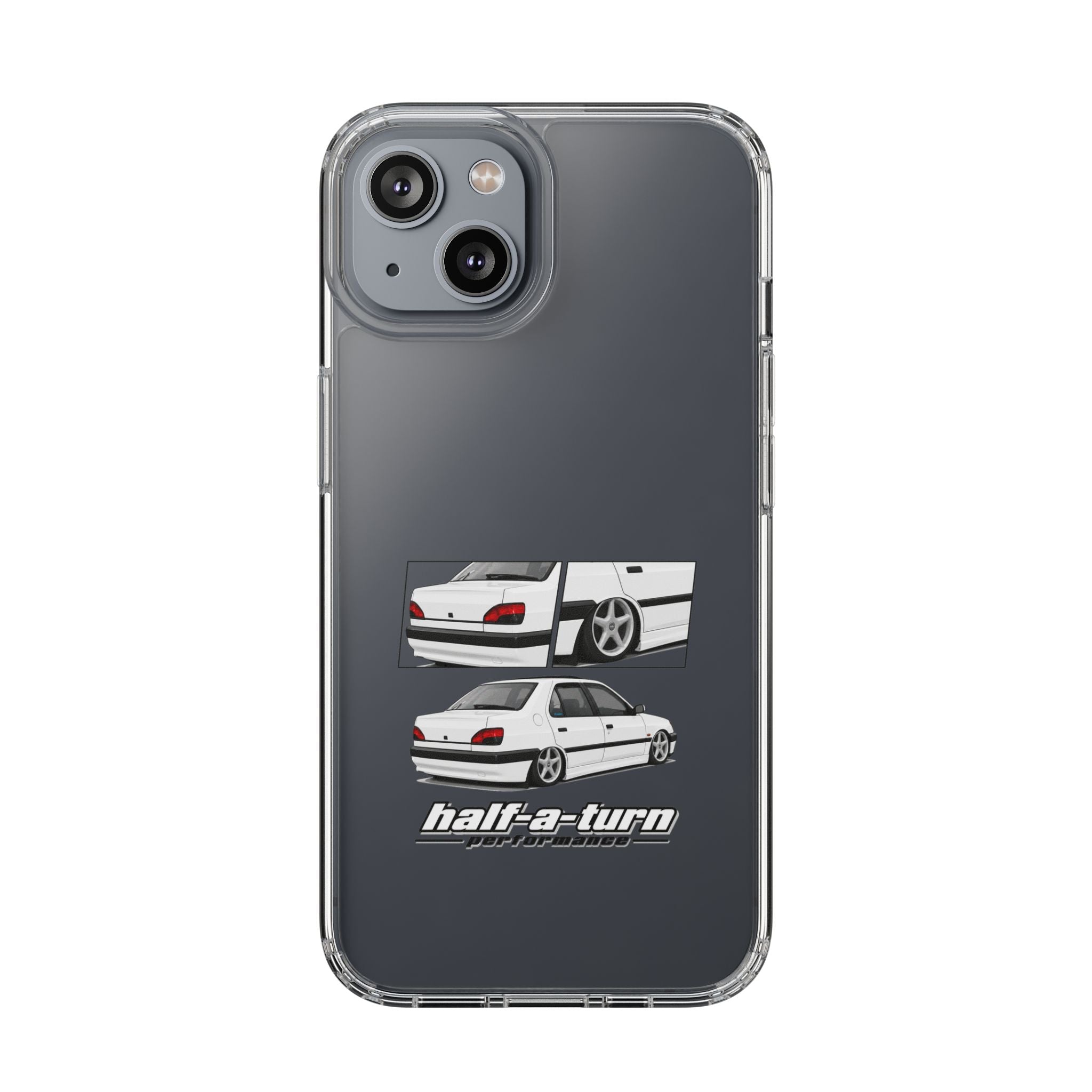 WHITE 306 SEDAN PHONE CASES