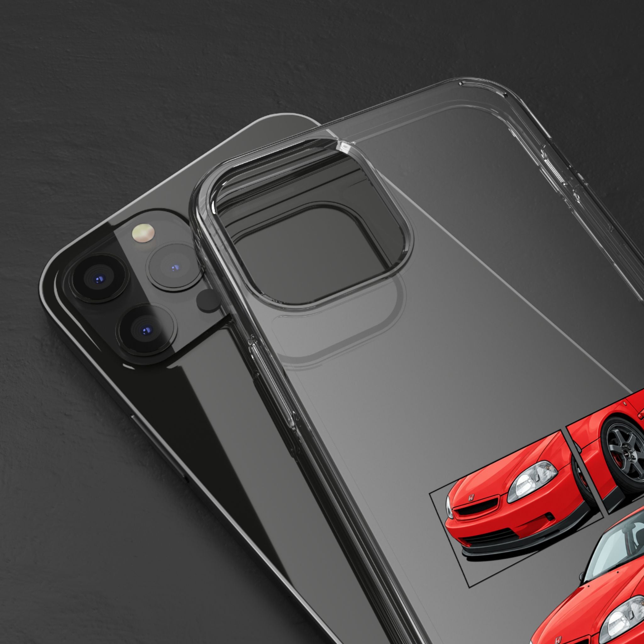 RED CIVIC EK COUPE PHONE CASES