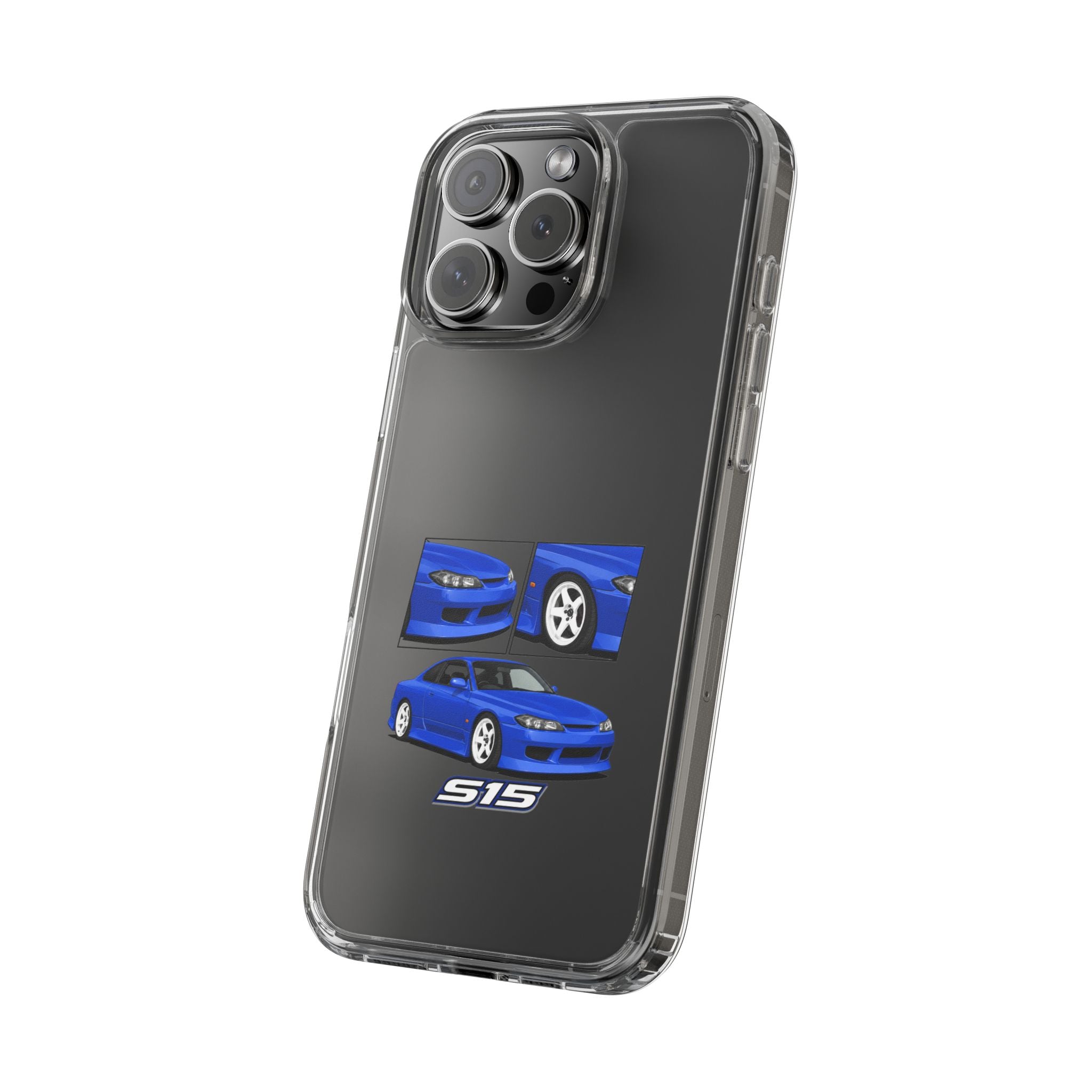 BLUE NISSAN S15 PHONE CASES