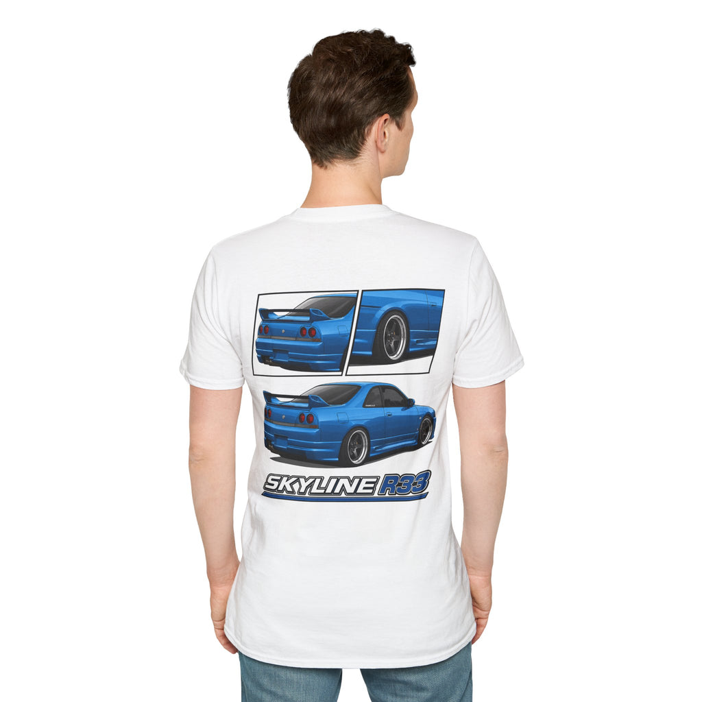BLUE SKYLINE R33 T-SHIRT