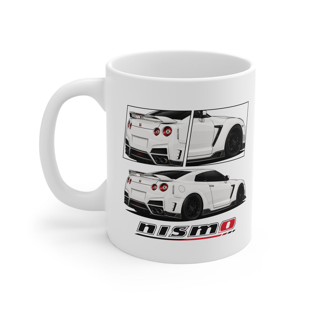 WHITE NISSAN GTR MUG
