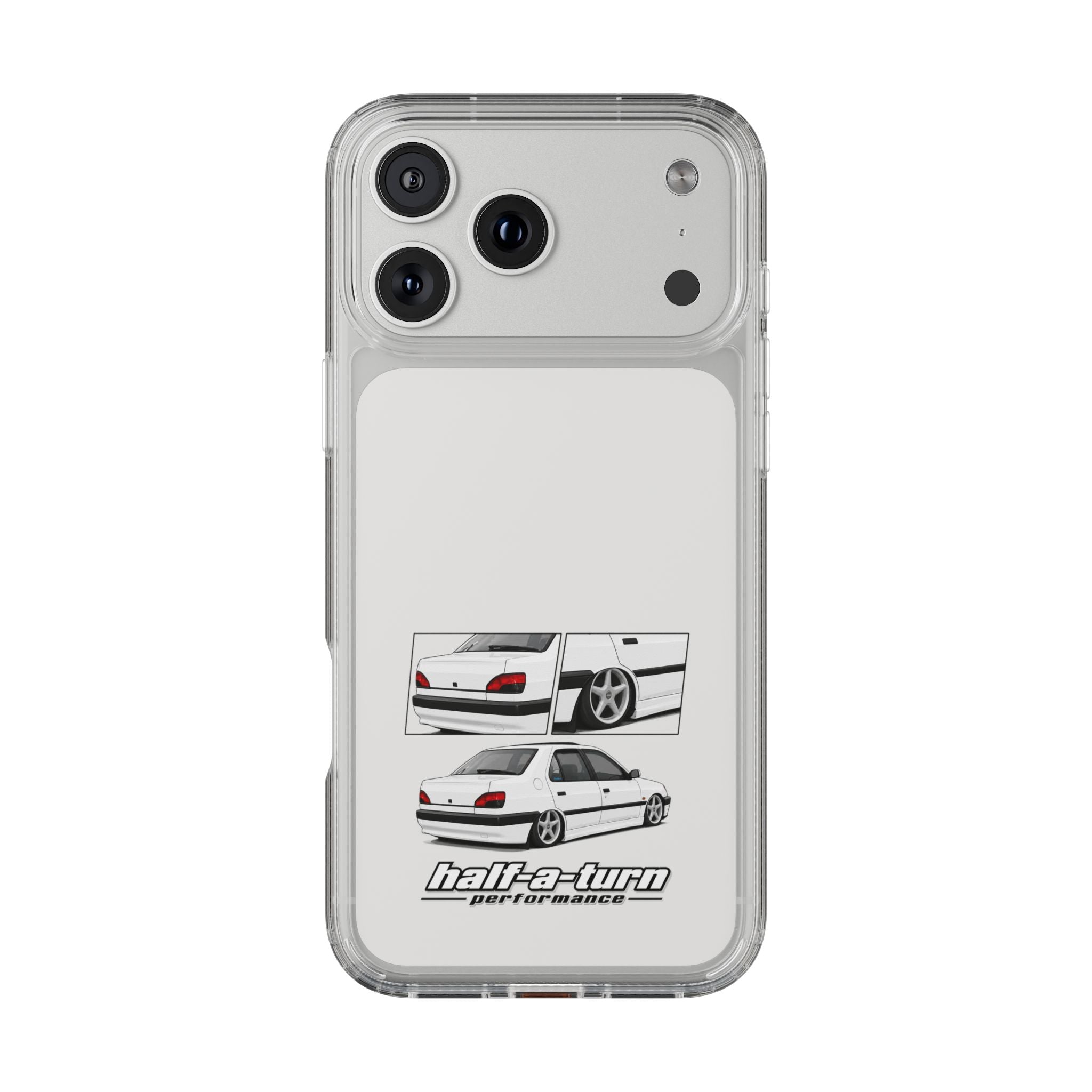 WHITE 306 SEDAN PHONE CASES