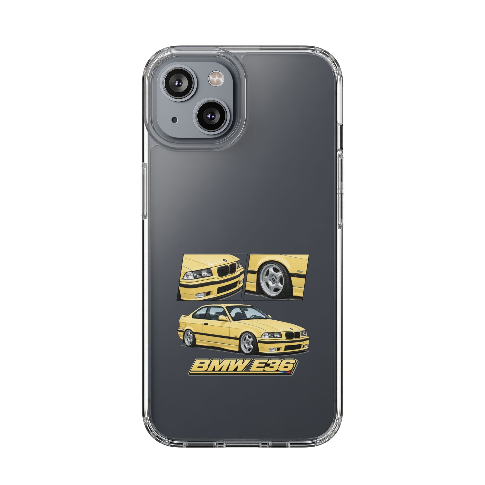 YELLOW BMW E36 PHONE CASE
