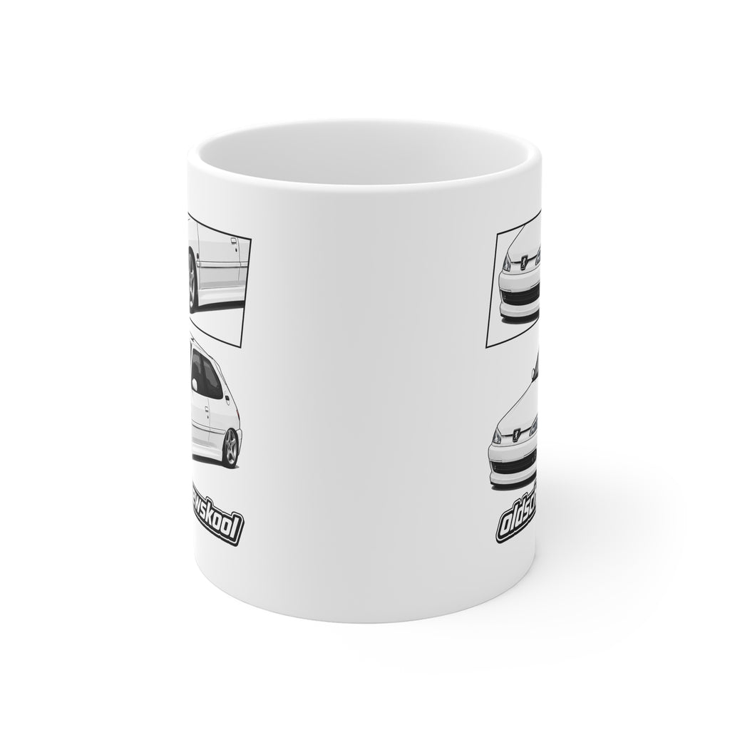 WHITE PEUGEOT 306 D-TURBO MUG