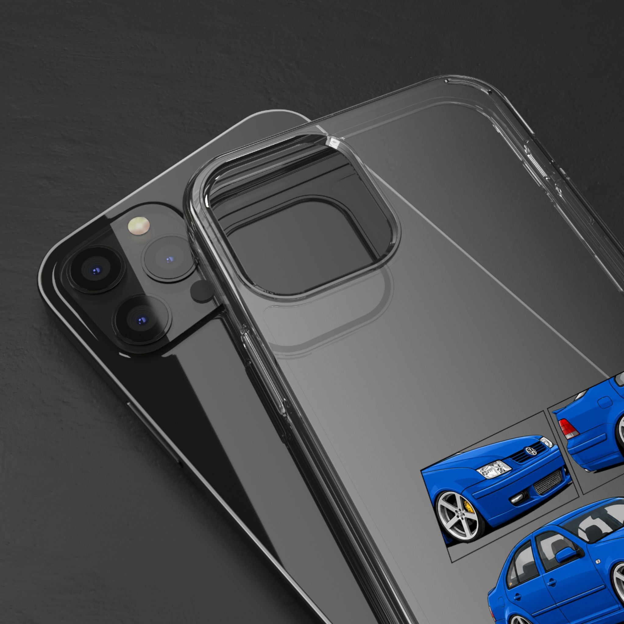 BLUE VOLKSWAGEN BORA PHONE CASES