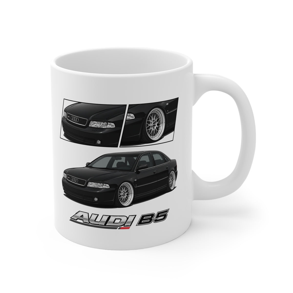 BLACK AUDI A4 B5 MUG
