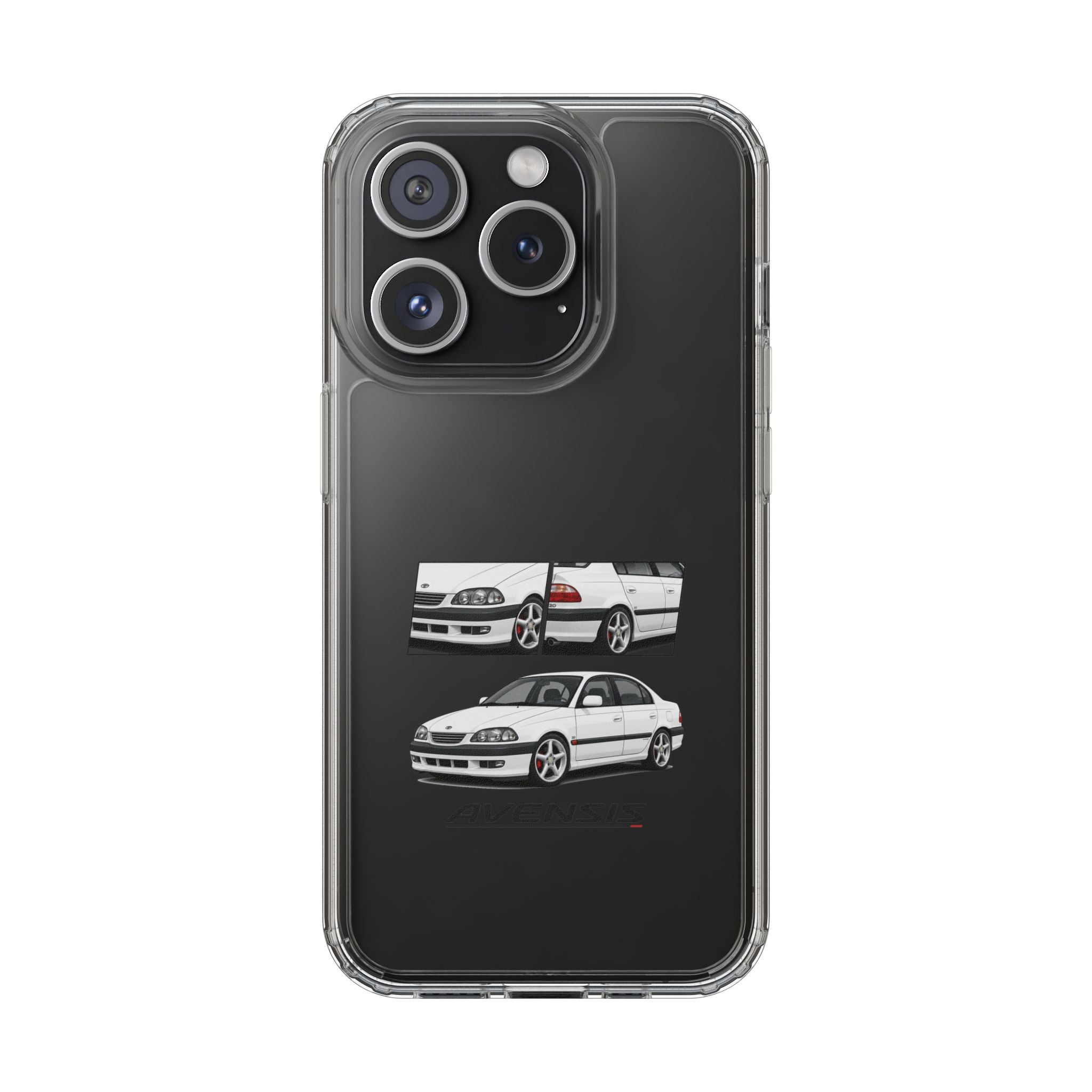WHITE TOYOTA AVENSIS PHONE CASES