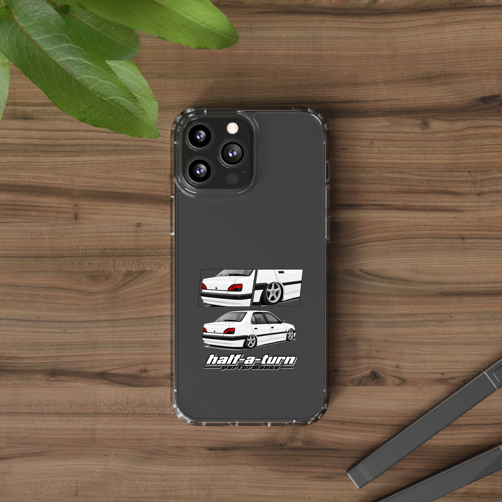 WHITE 306 SEDAN PHONE CASES