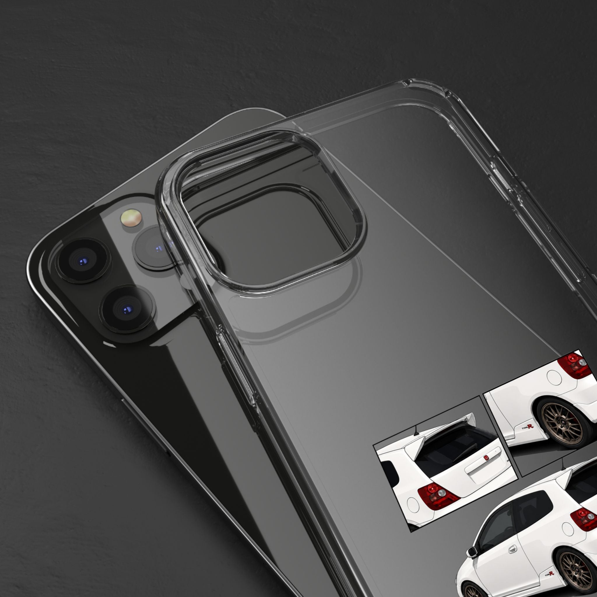 WHITE EP3 TYPE R PHONE CASES