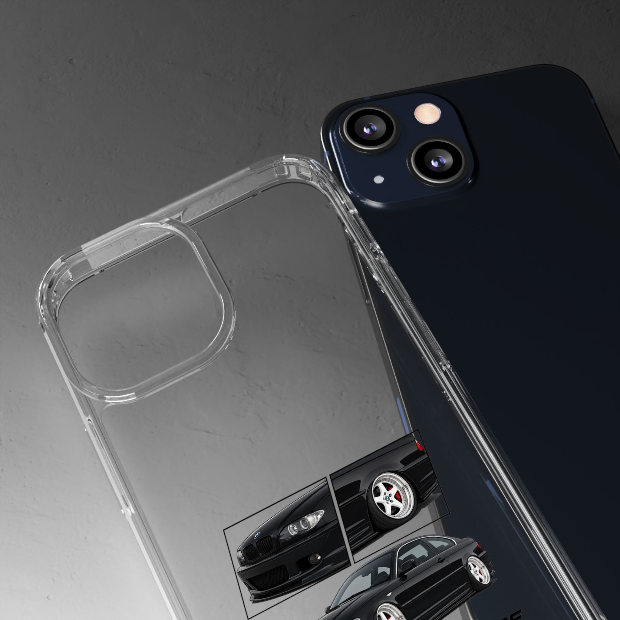 BLACK BMW E46 PHONED CASES