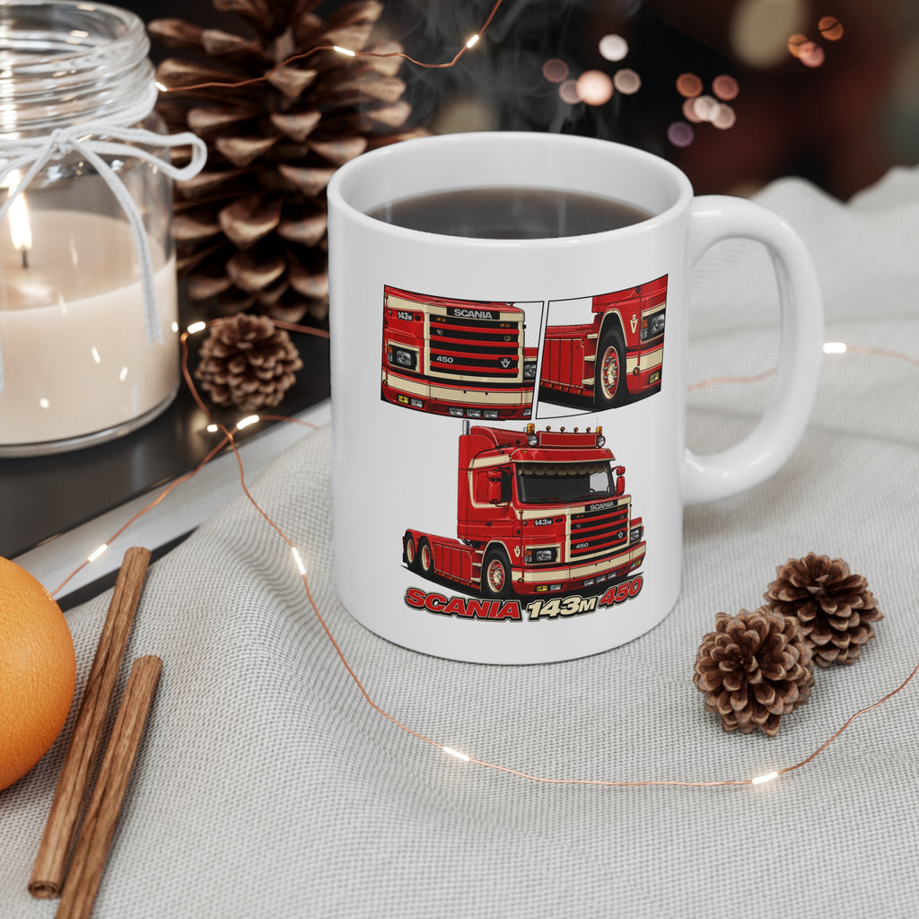 RED SCANIA 143M 450 MUG
