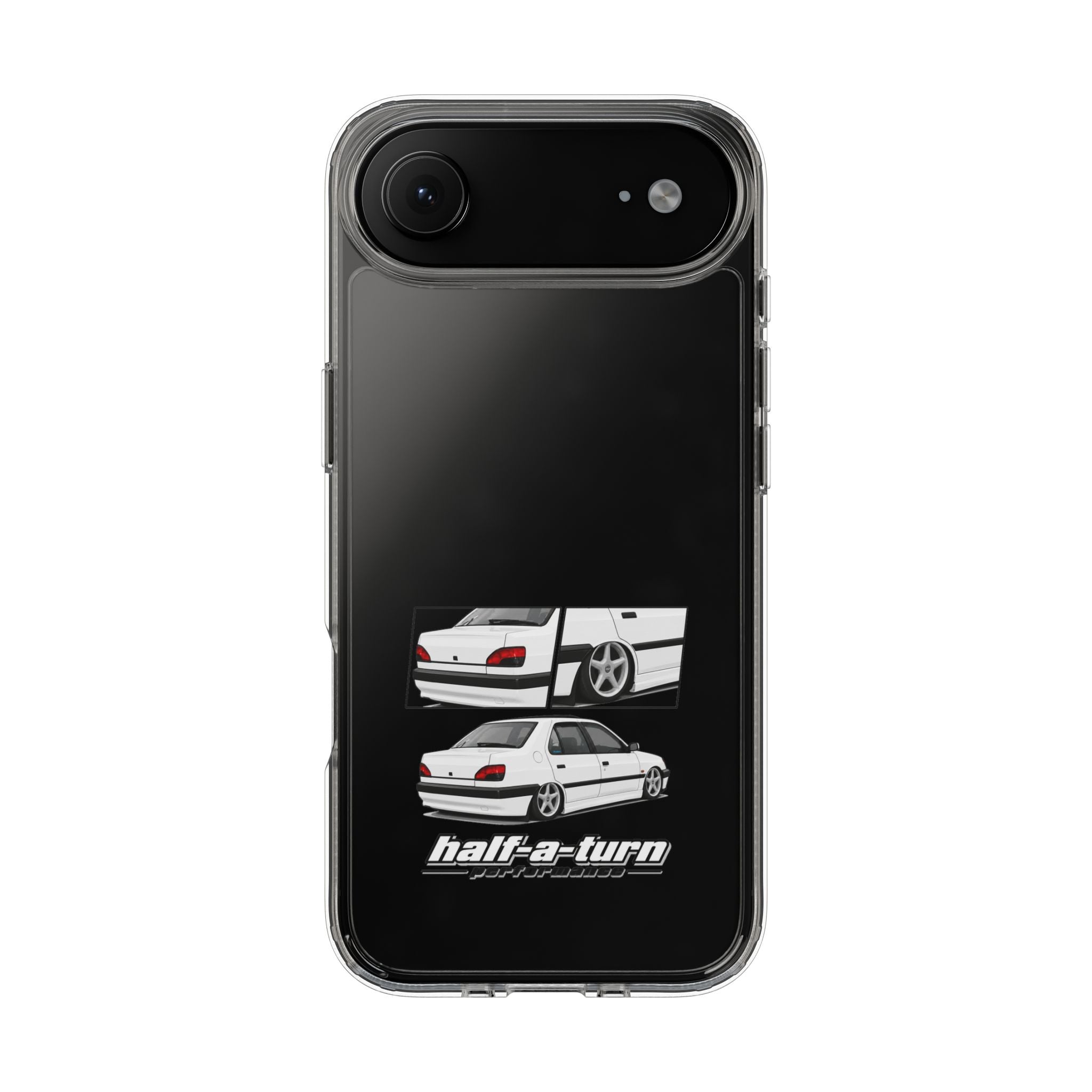 WHITE 306 SEDAN PHONE CASES