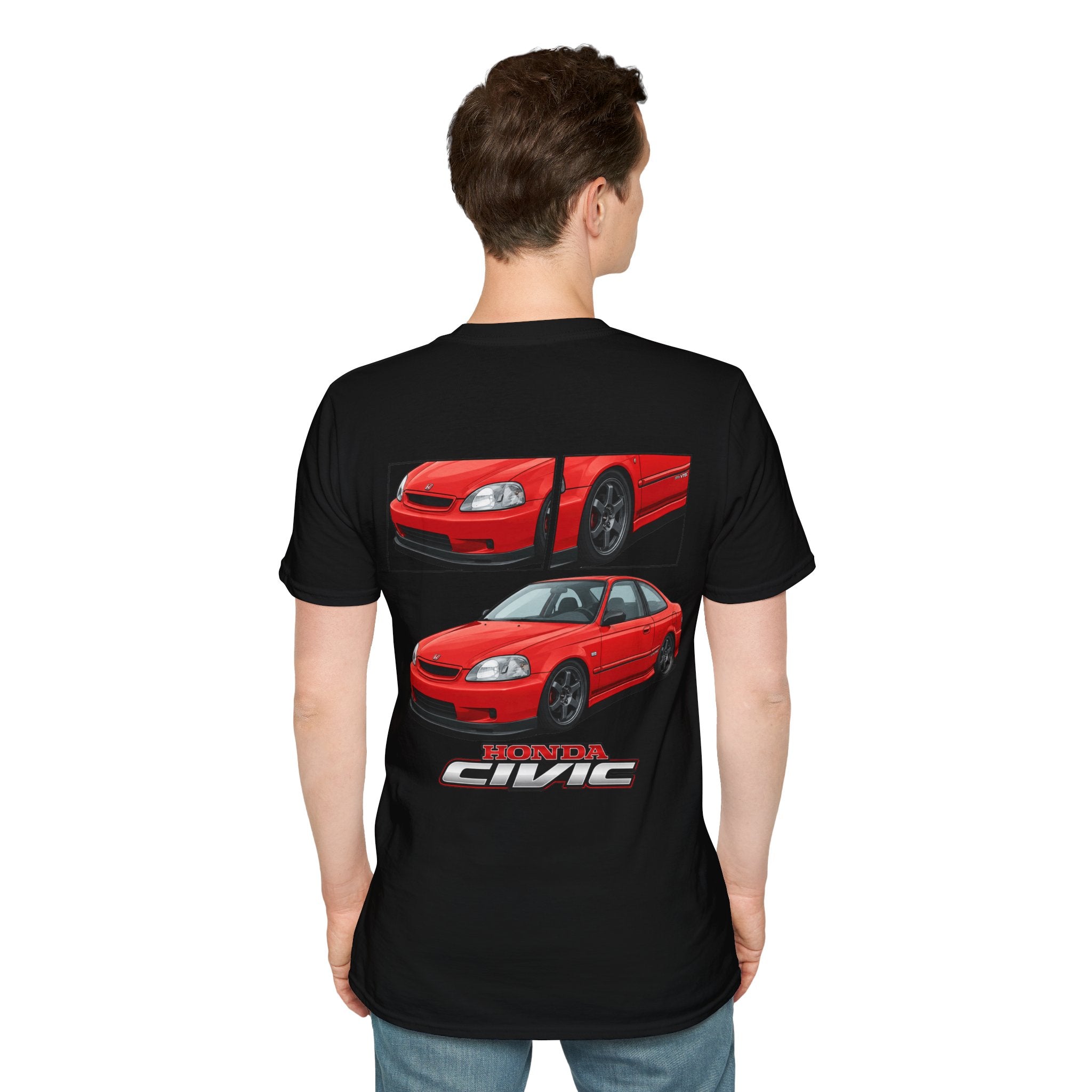 RED CIVIC EK COUPE T-SHIRT