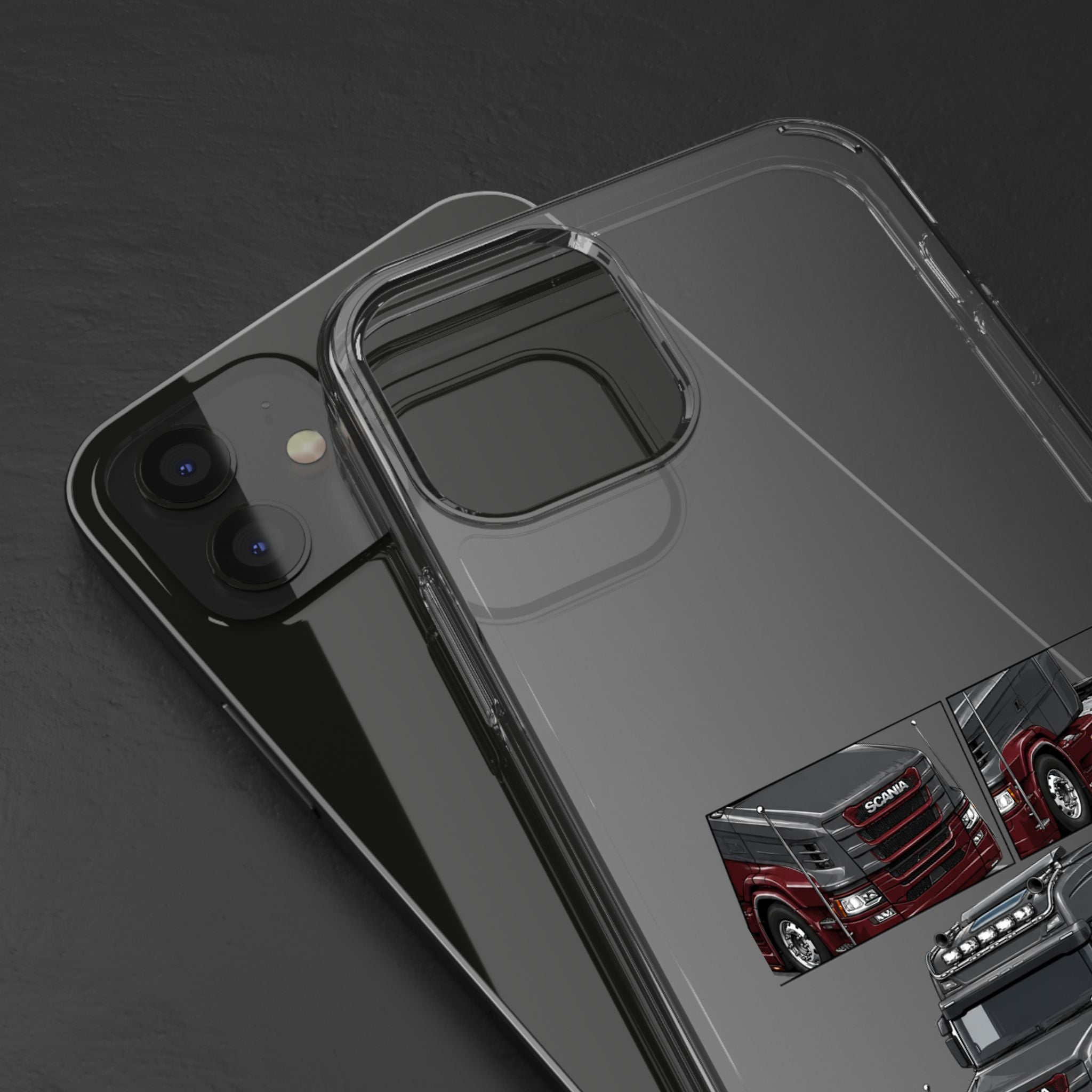 GREYBURGANDY SCANIA T-CAB PHONE CASES