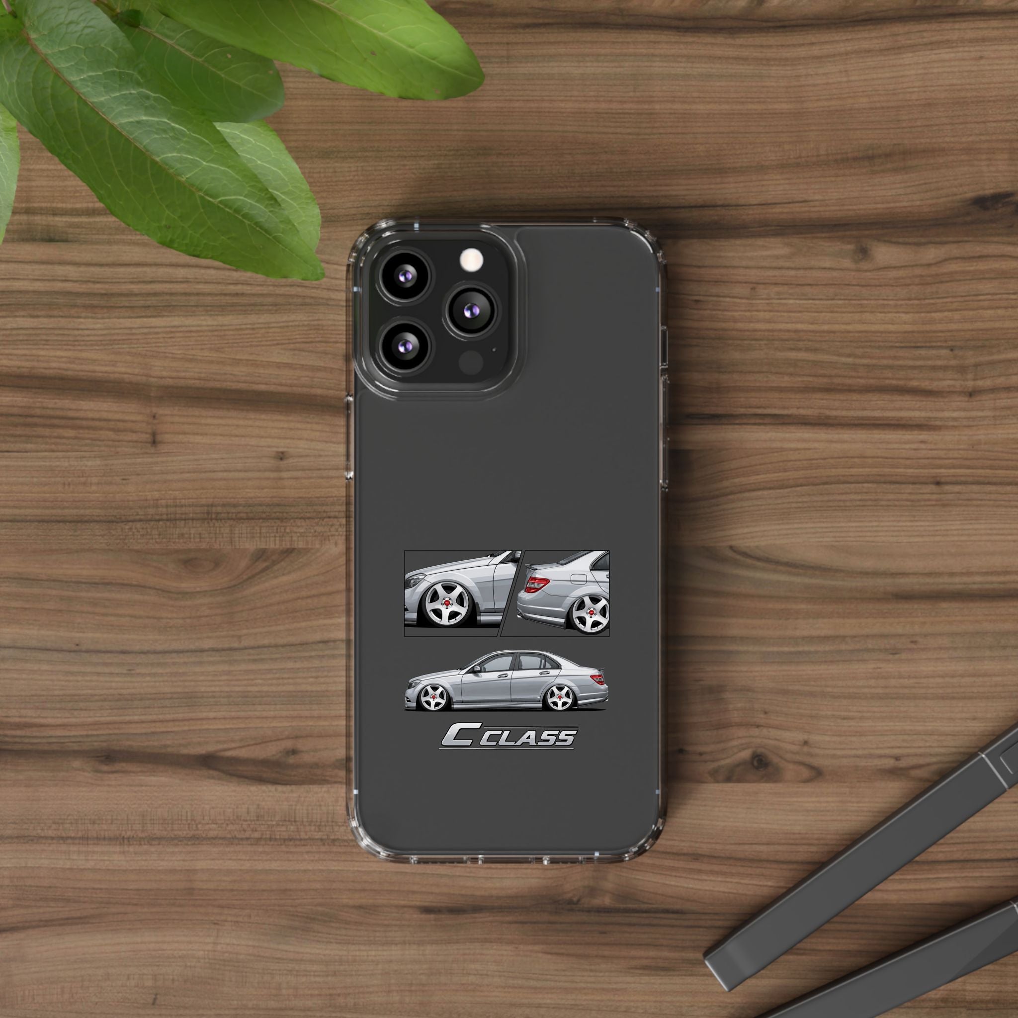 SILVER MERC C-CLASS PHONE CASES