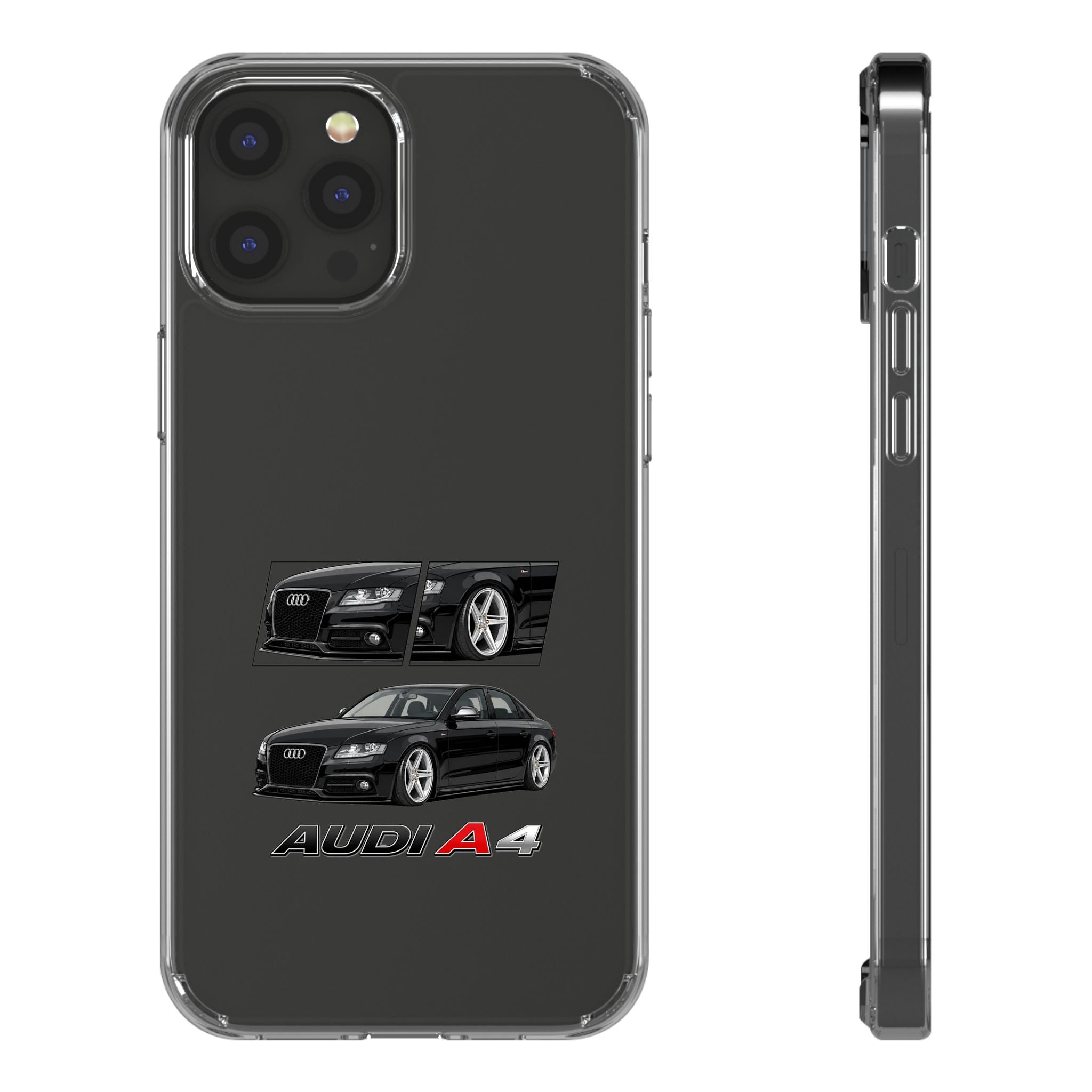 BLACK B8 AUDI A4 PHONE CASES