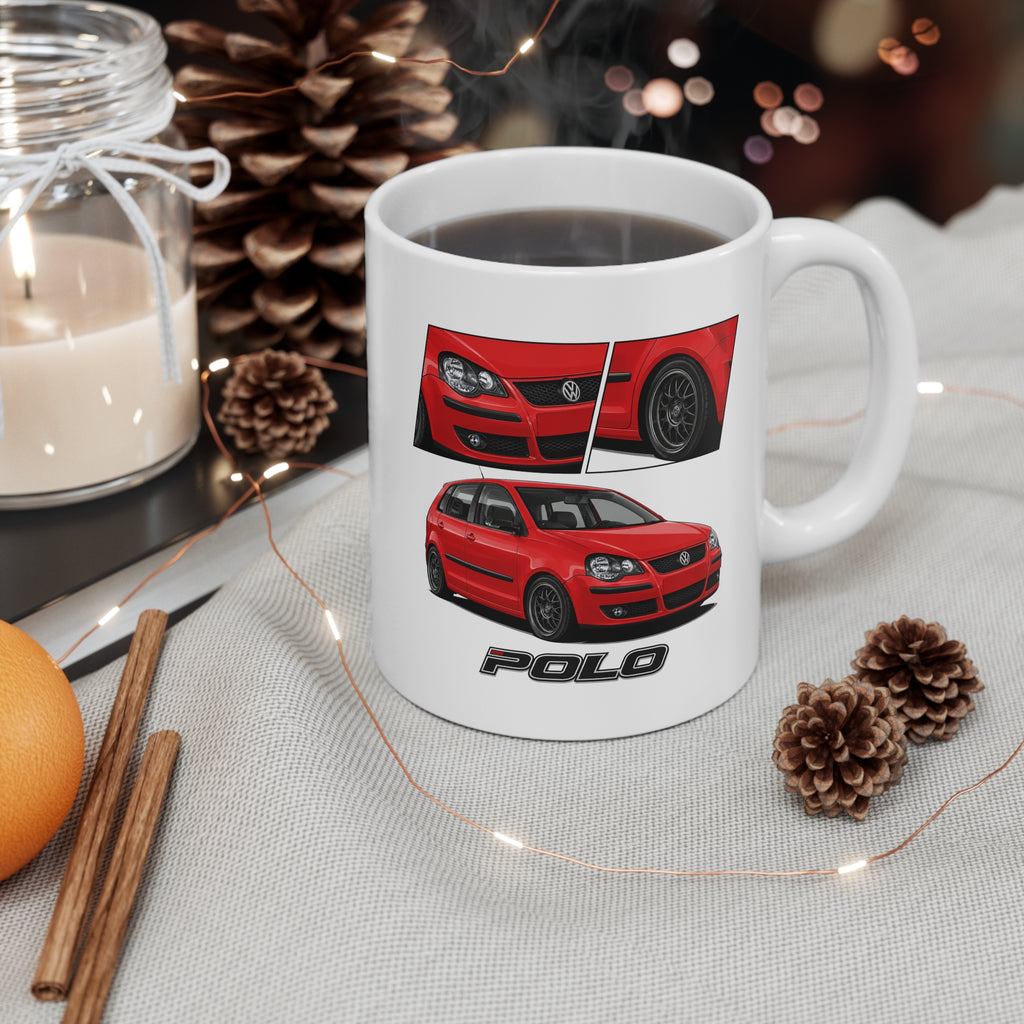 RED VW POLO MUG