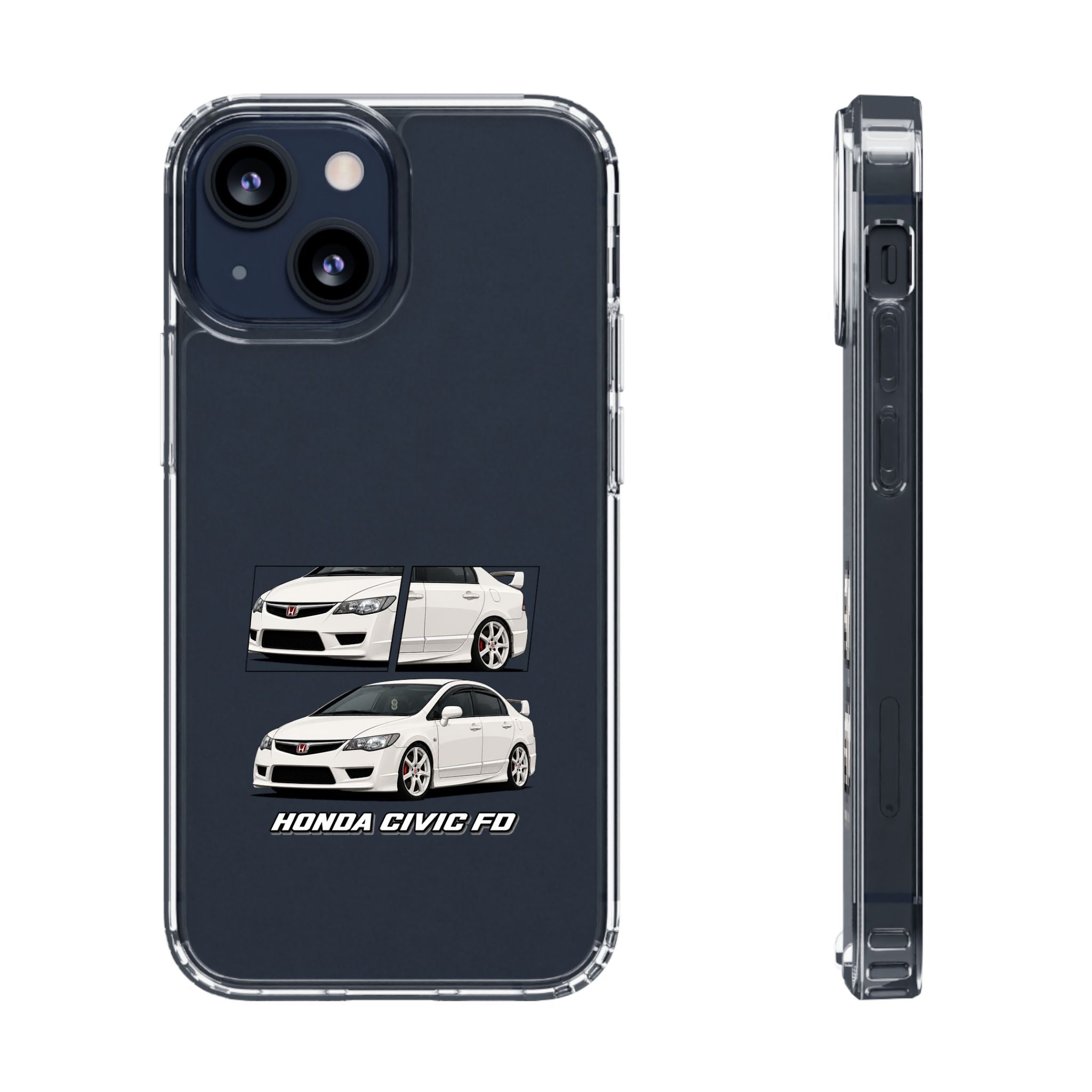 WHITE CIVIC FD PHONE CASES