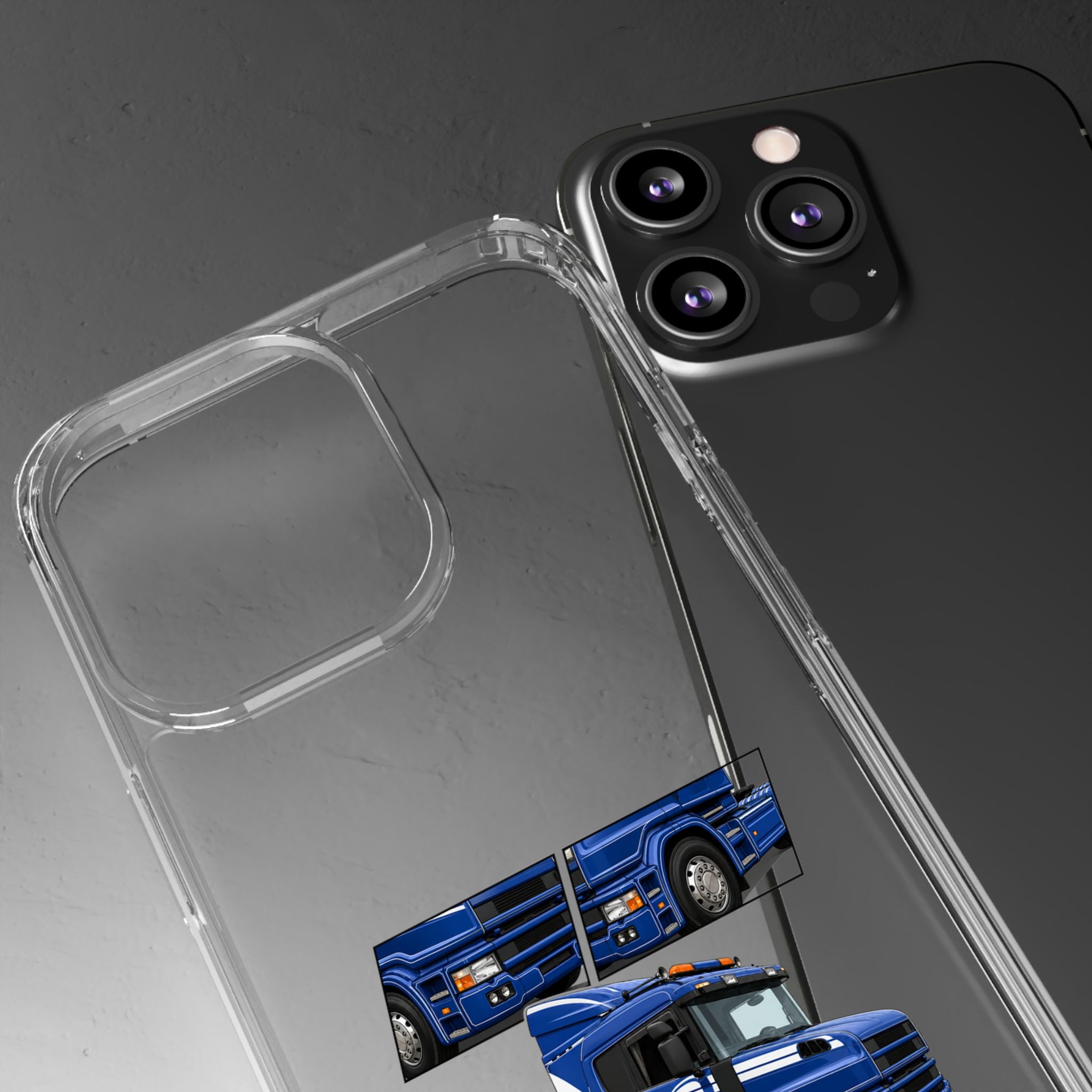 BLUE SCANIA 124 PHONE CASES