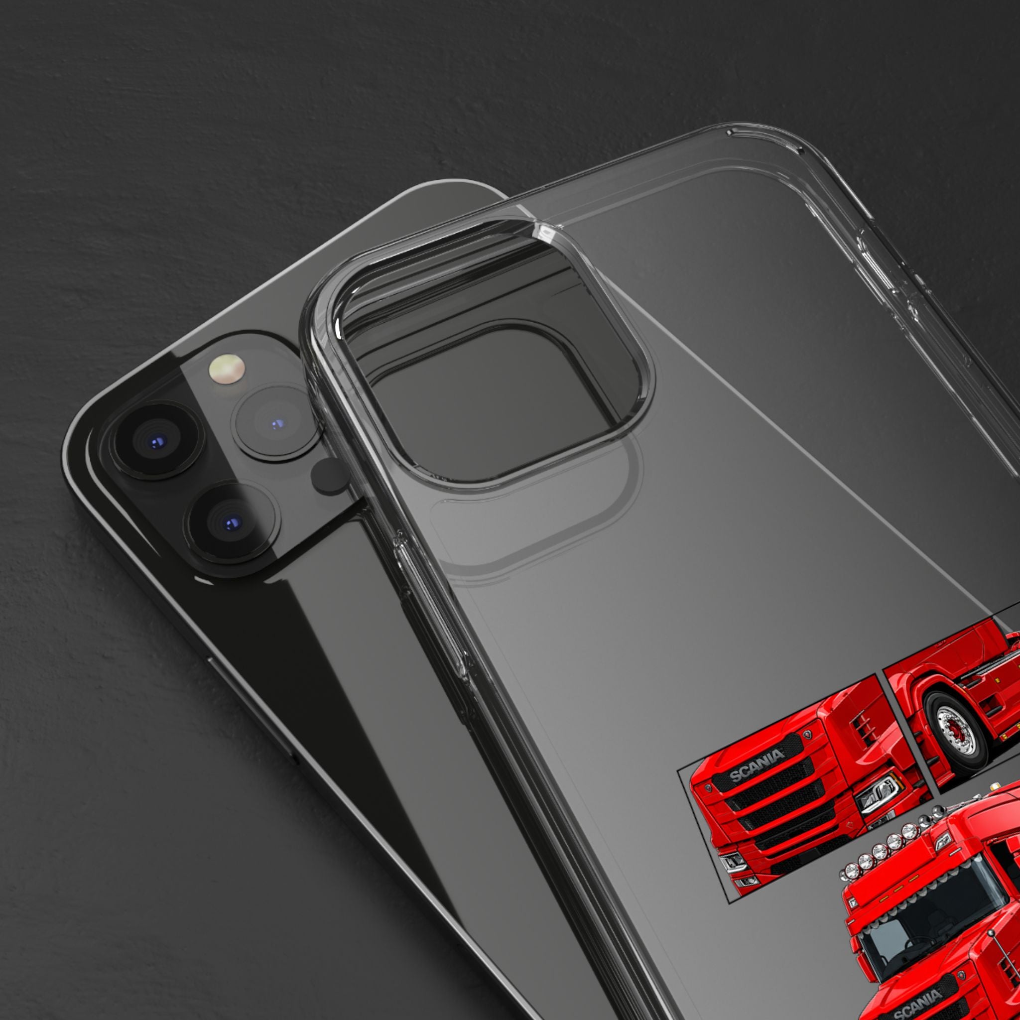 RED SCANIA T-CAB PHONE CASES