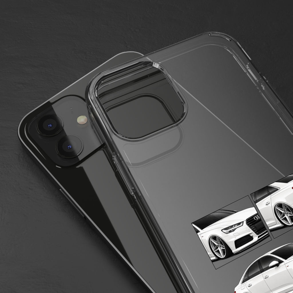 WHITE AUDI A6 PHONE CASES